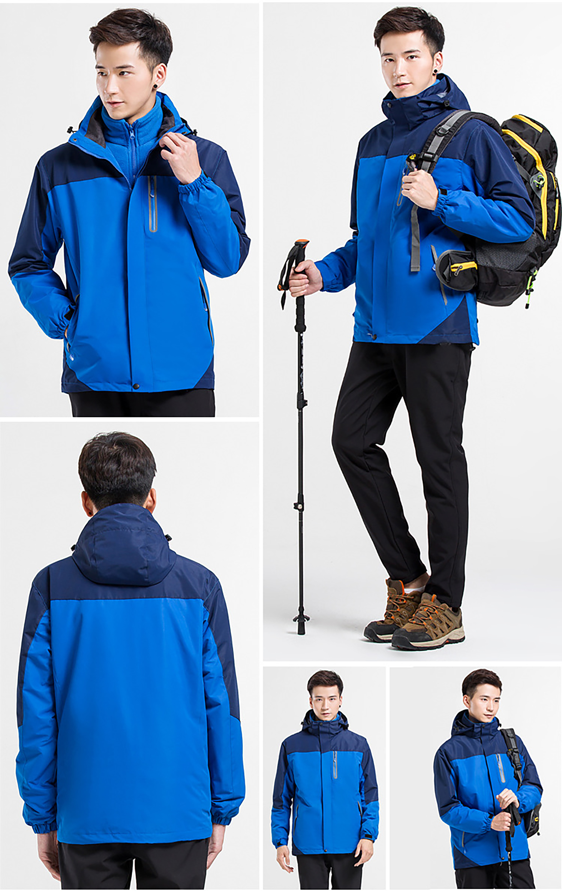 Warm Fleece Winter Jacket with Multi-Pockets 15