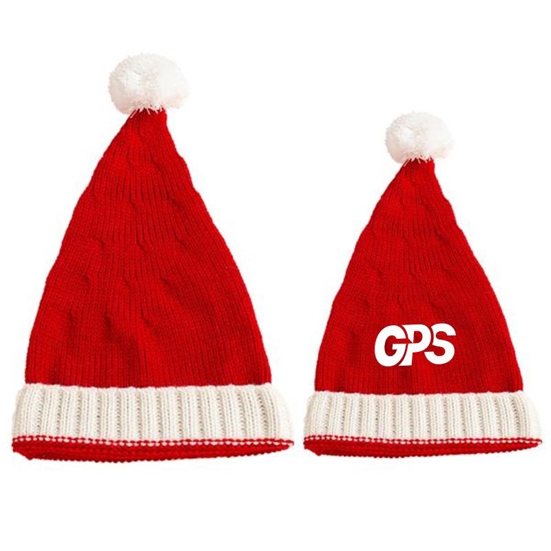 15 3/4 " Red Knit Christmas Hat 4