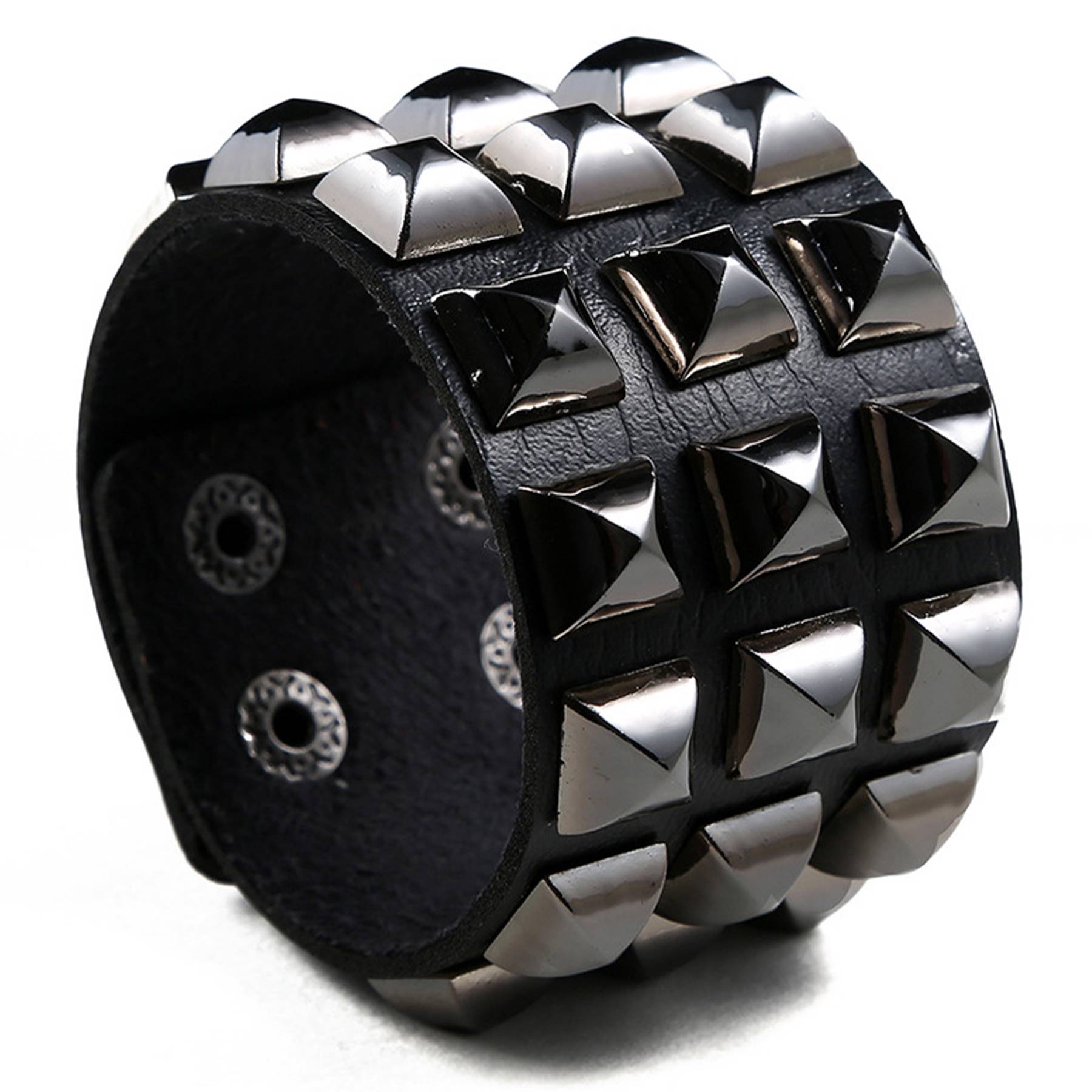 PU Punk exaggerated bracelets 4