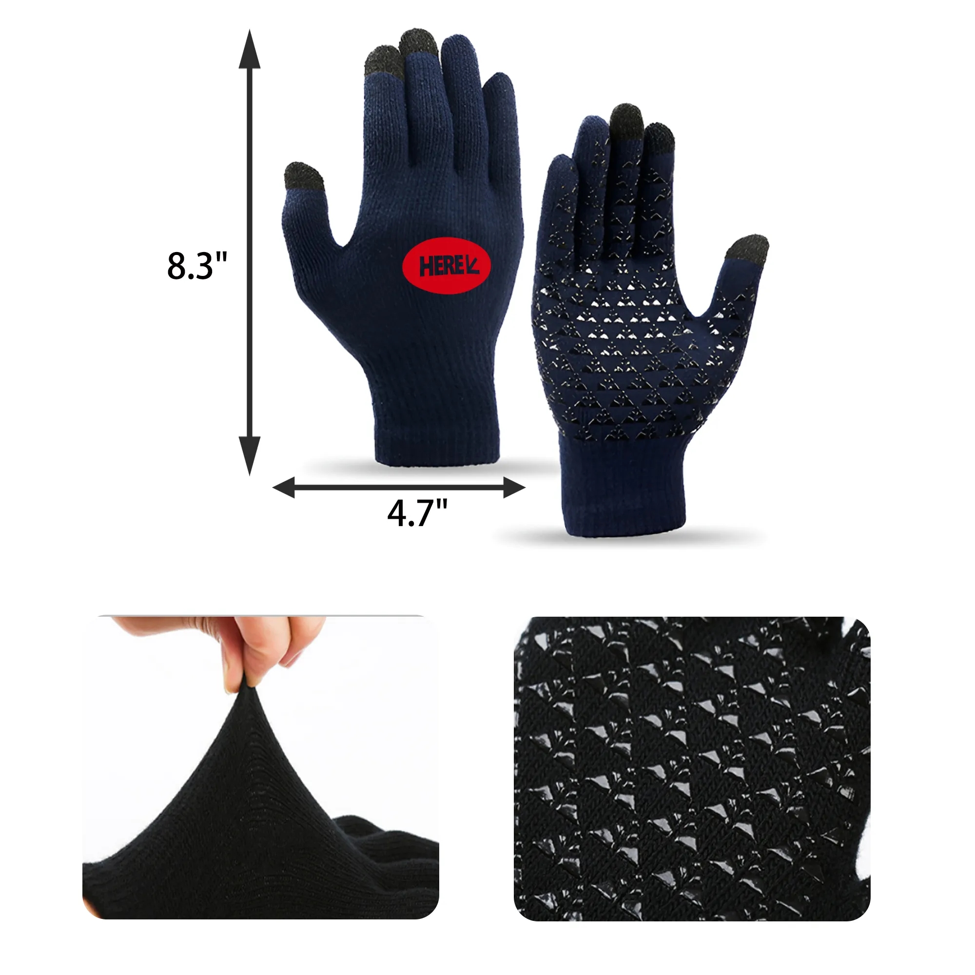 Anti Slip Knitted Gloves