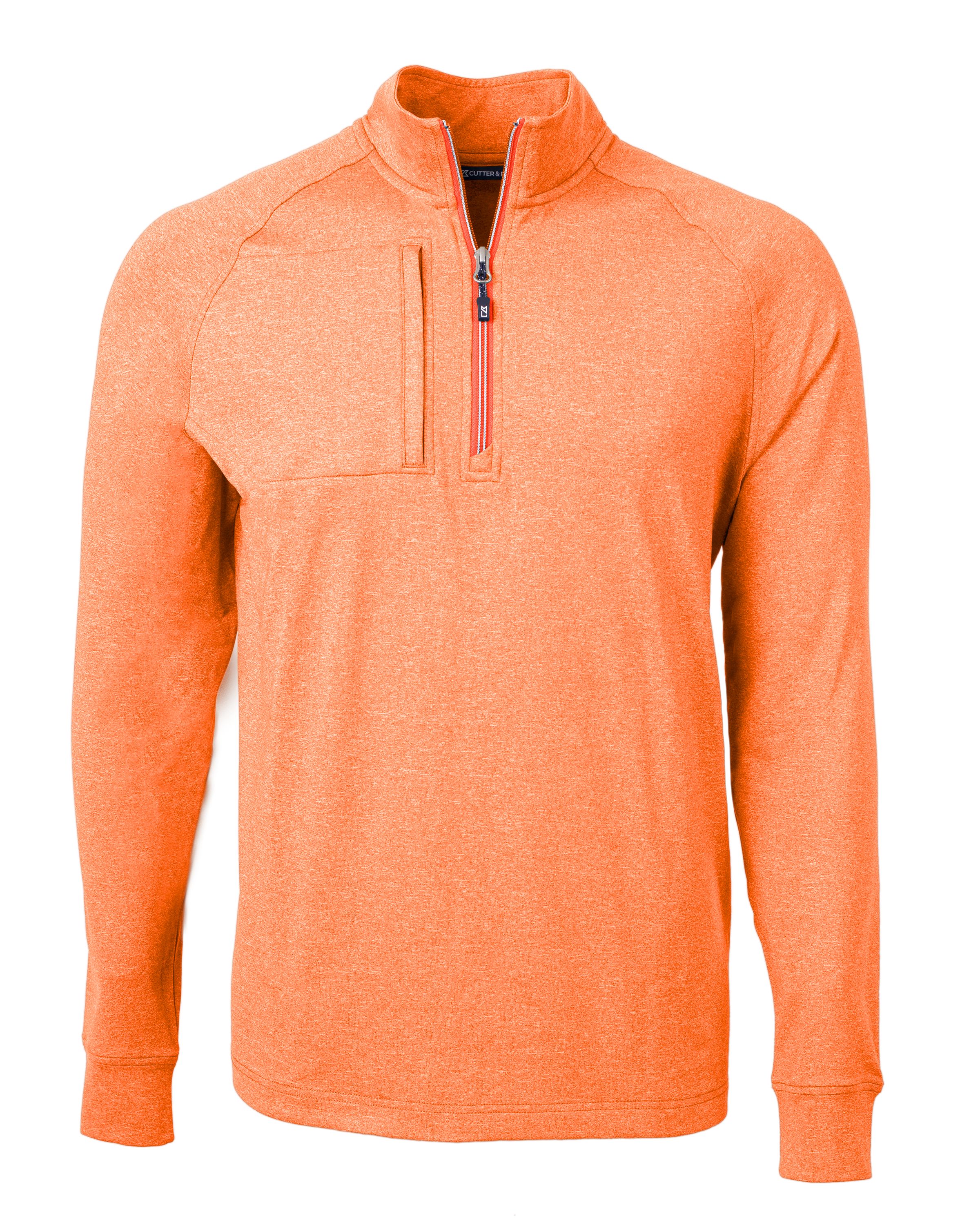 Cutter & Buck Adapt Recycled Soft Knit Stretch Mens Big & Tall Heathered Quarter Zip Pullover Big & Tall 41