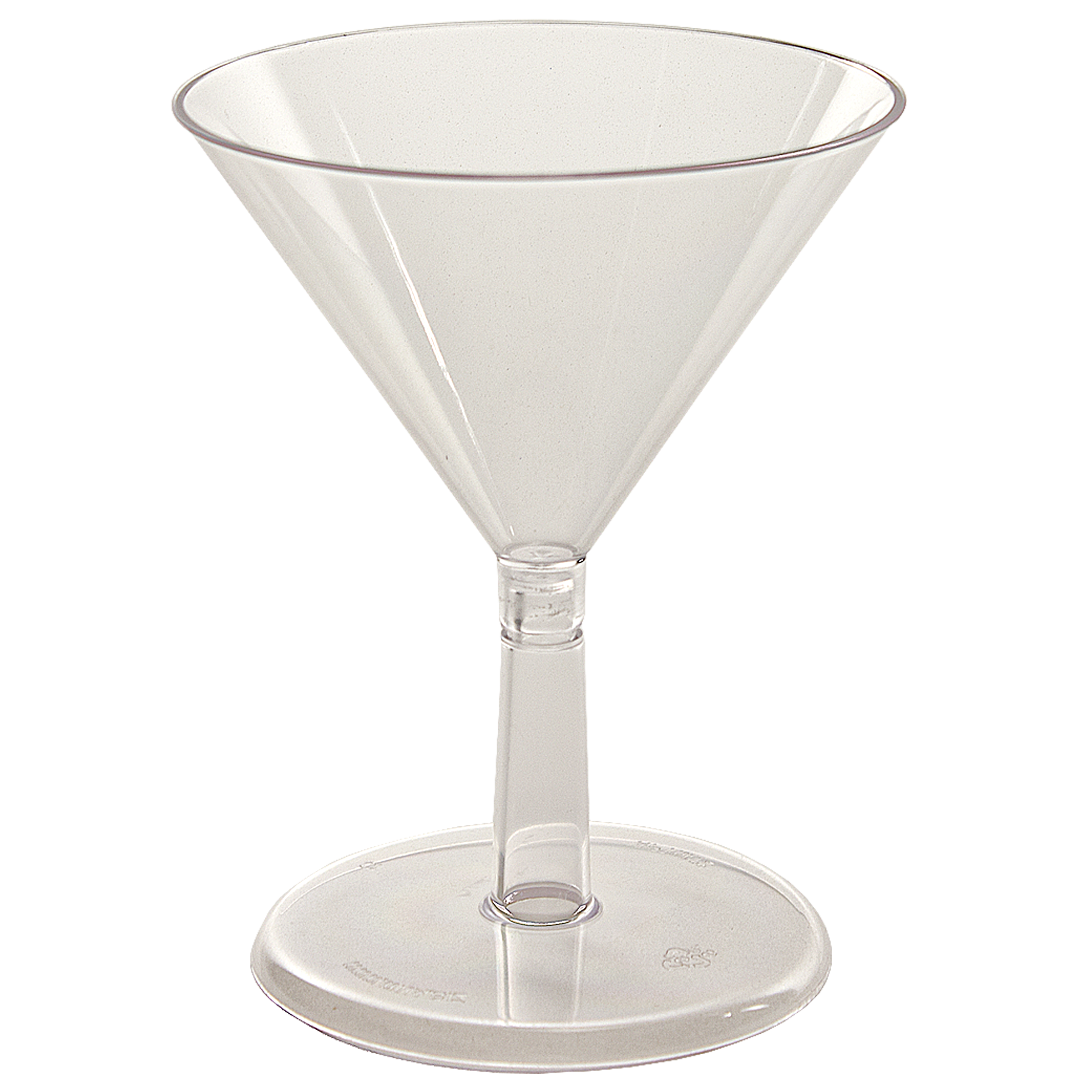 2oz Clear Plastic Mini Martini Sampler-2-Piece