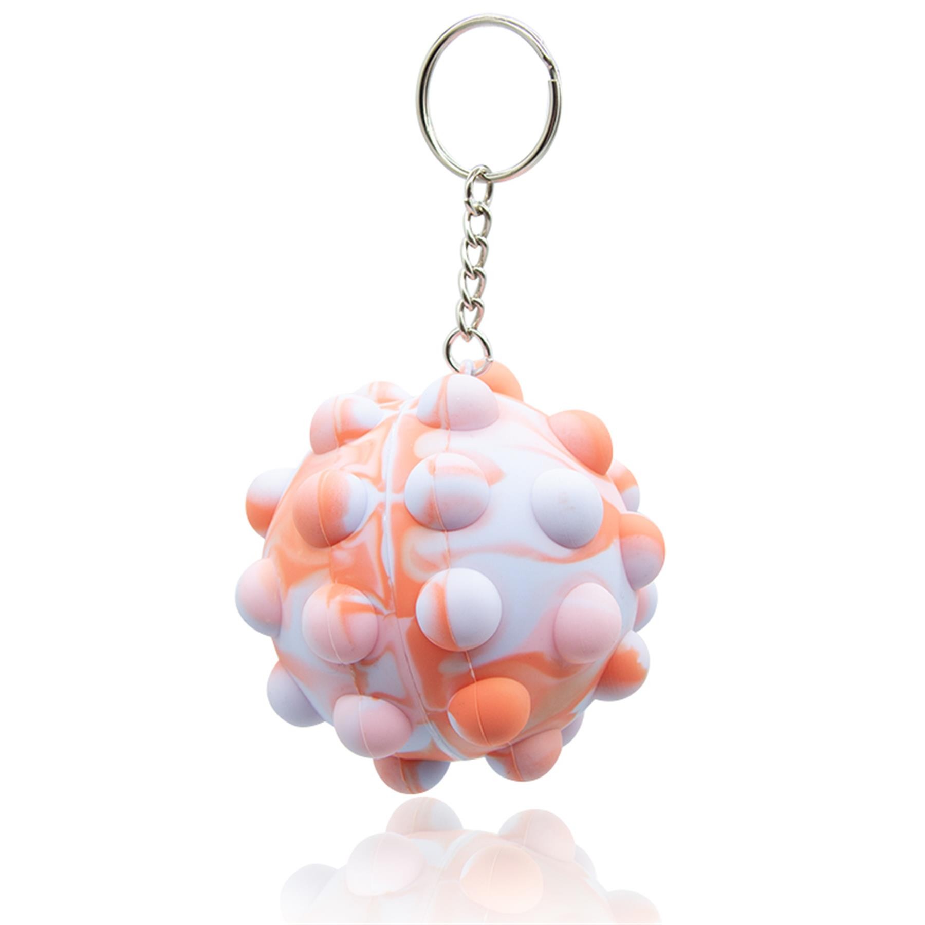 Push Bubble Squeeze Ball Toy Key Chain 6
