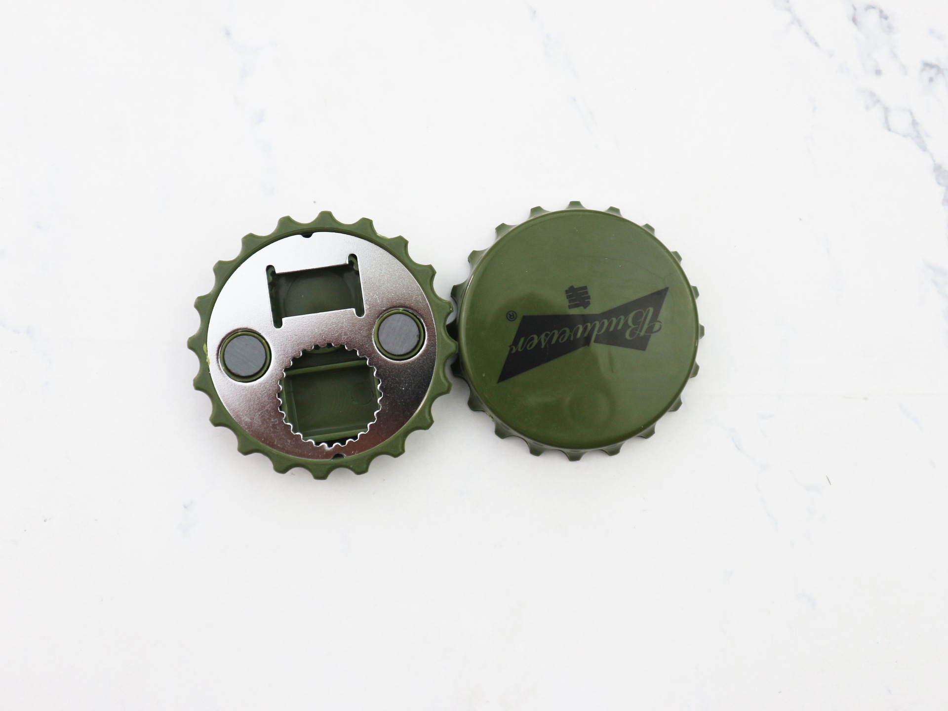 Metal Beer Cap Shape Bottle Opener Magnet 2