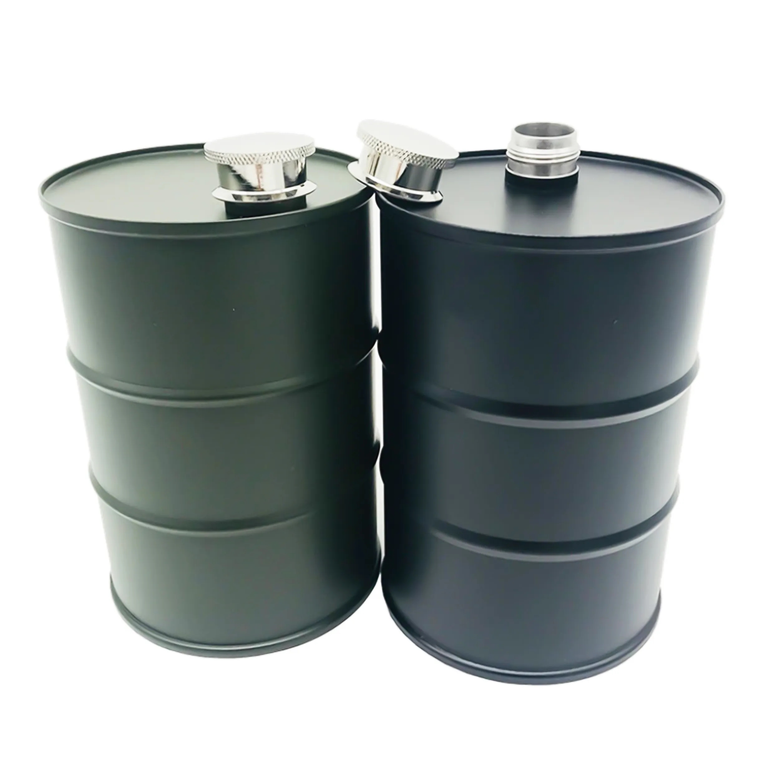 25oz Hip Flask Oil Drum, custom water bottle with logo imprint 2