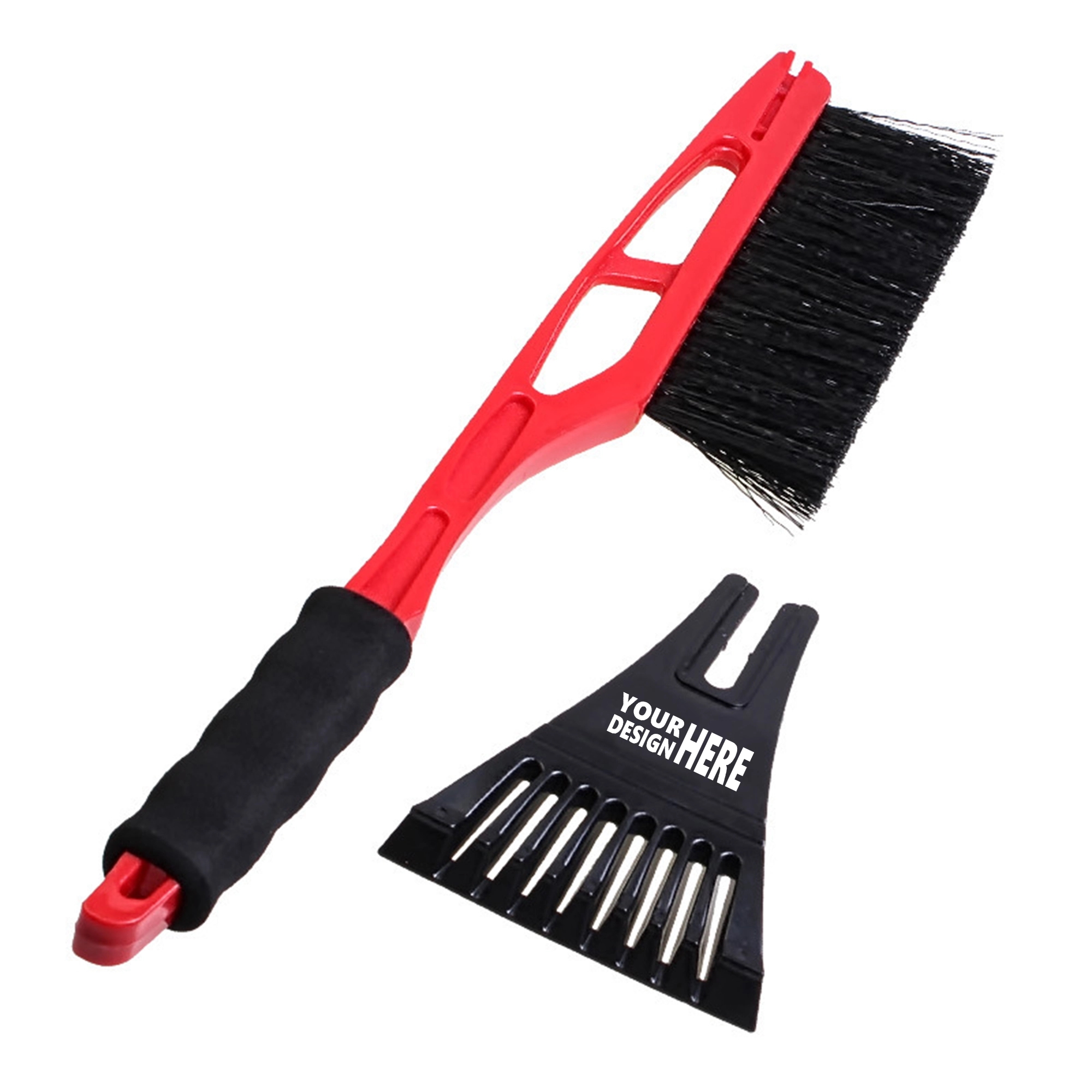 Snow Moover with Detachable Ice Scraper