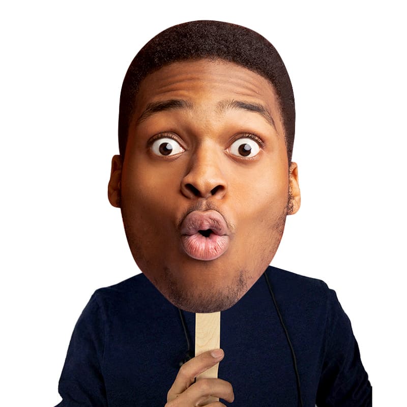 Face Cutout Hand Fans 2