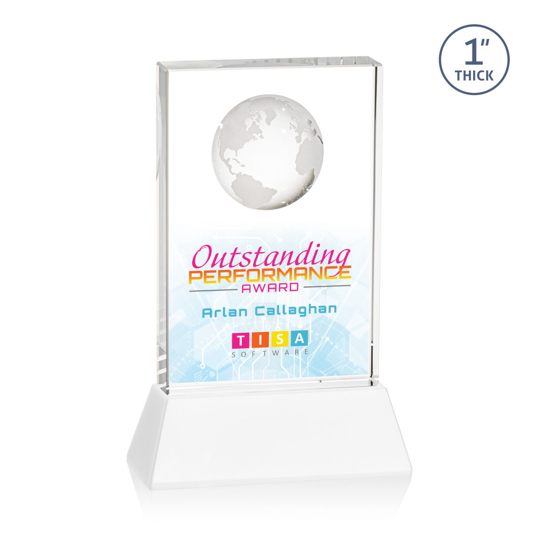 Ambassador VividPrint™ Award on Base - White 10