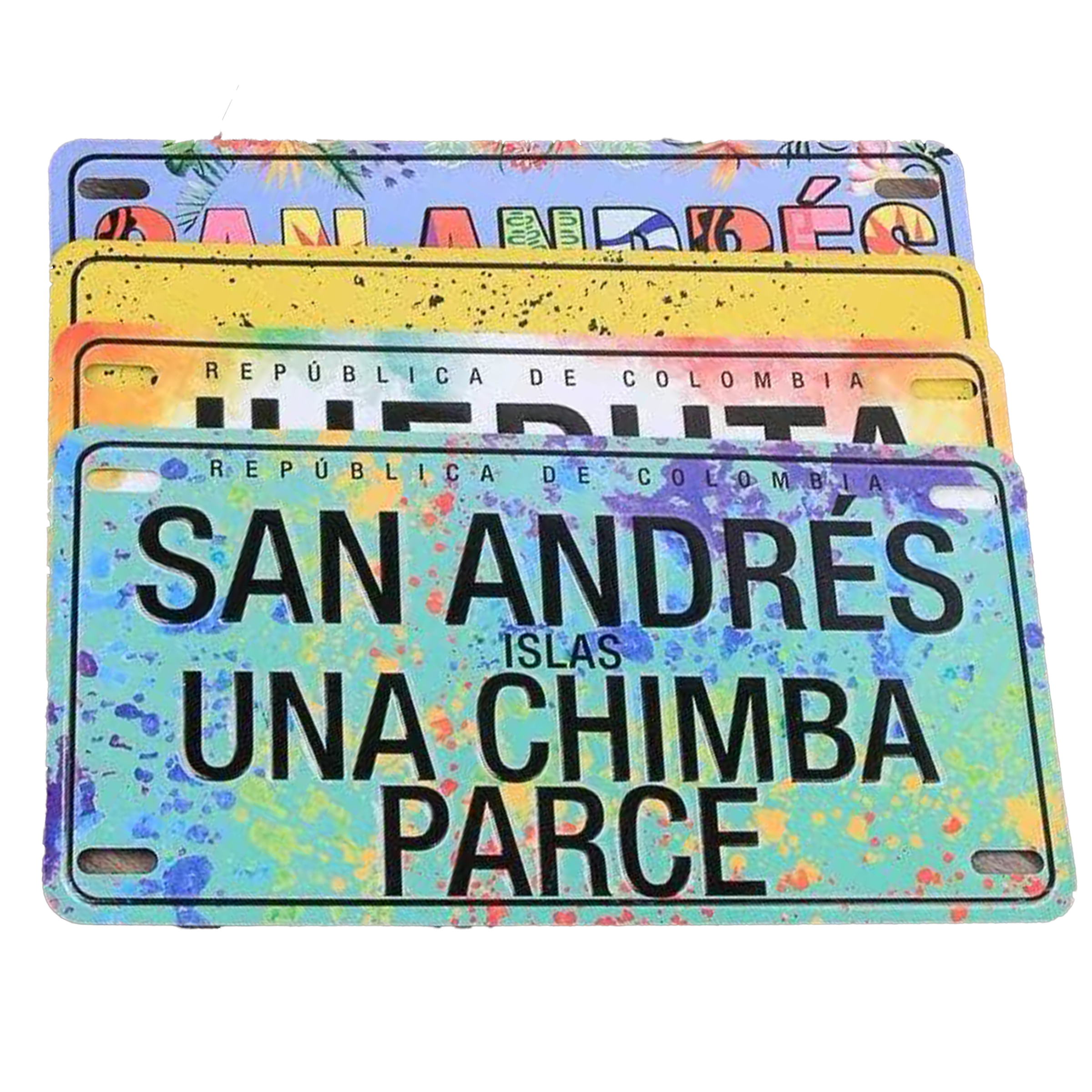 Aluminum Personalized Embossed Plates 2
