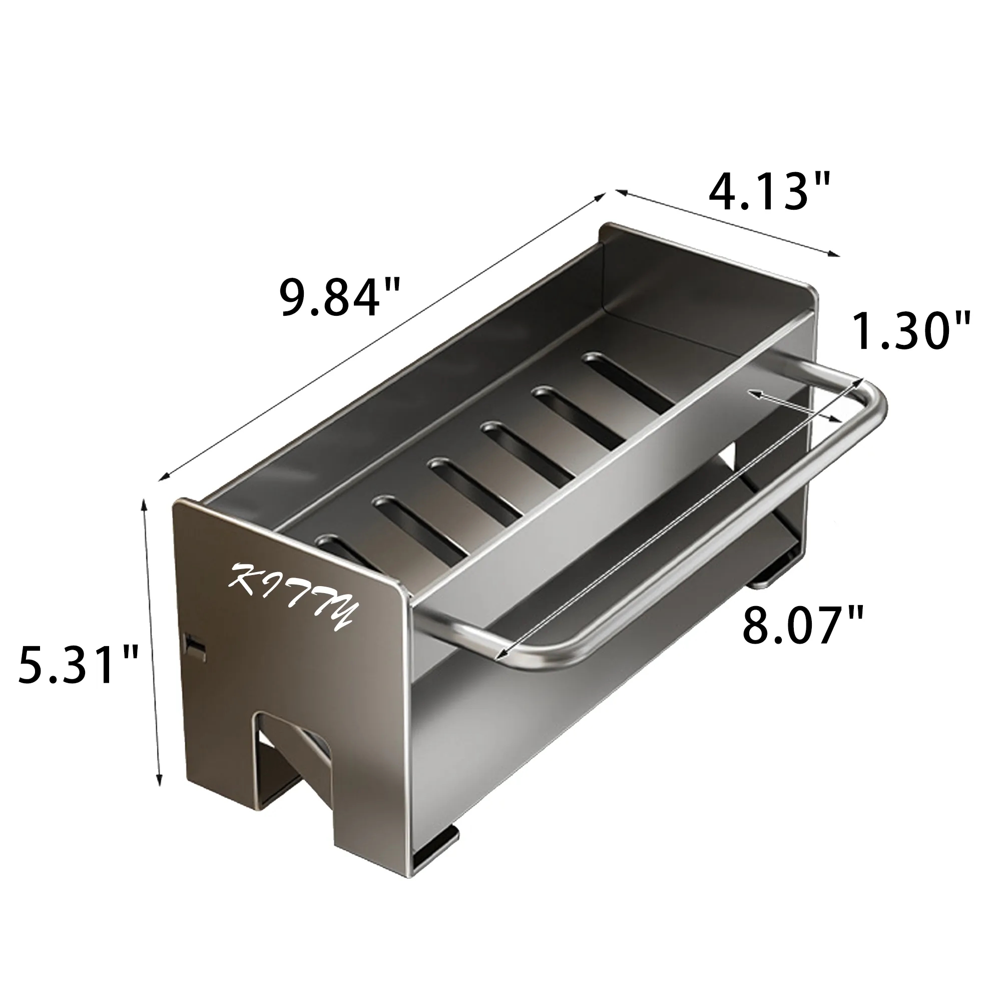Floor-Standing Countertop Drain Rack for Sink Rags & Wipes 6