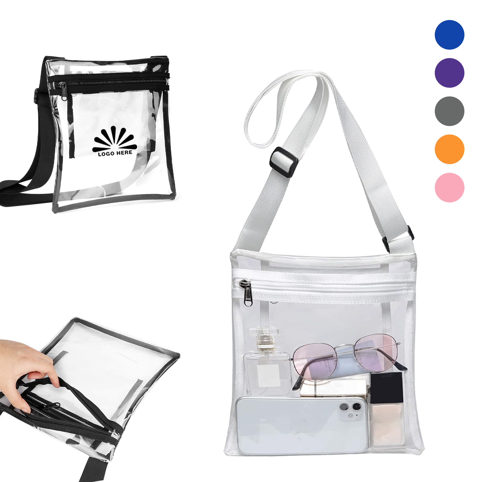 PVC Transparent Waterproof Shoulder Bag 2
