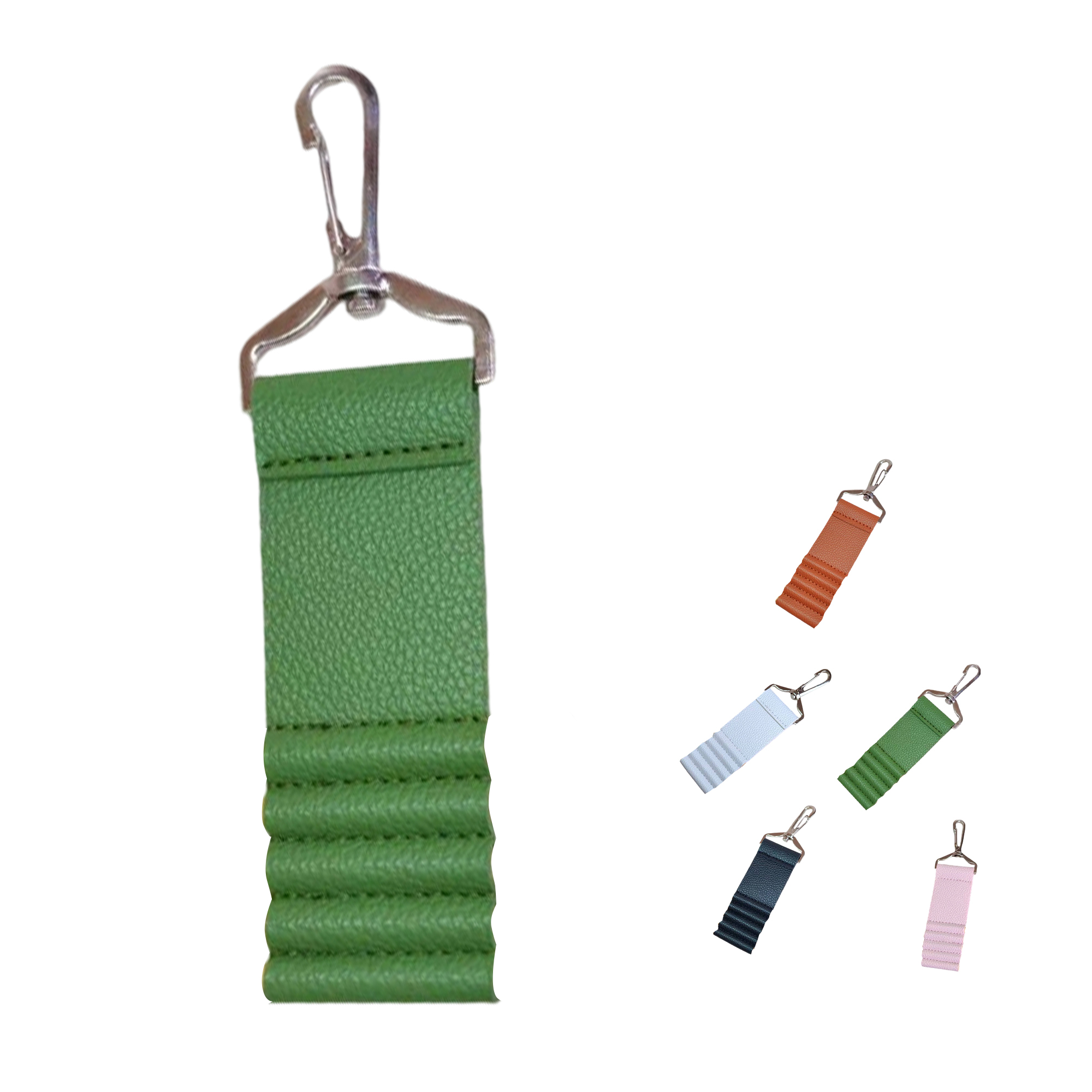 PU Leather Golf Tee Organizer With Metal Hook 6.5" By 1.73" 1