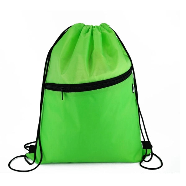Headphone Slot Drawstring Polyester Bags 8