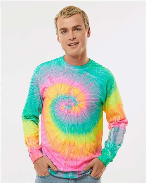 Unisex Tie-Dyed Long Sleeve T-Shirt - 2000 85
