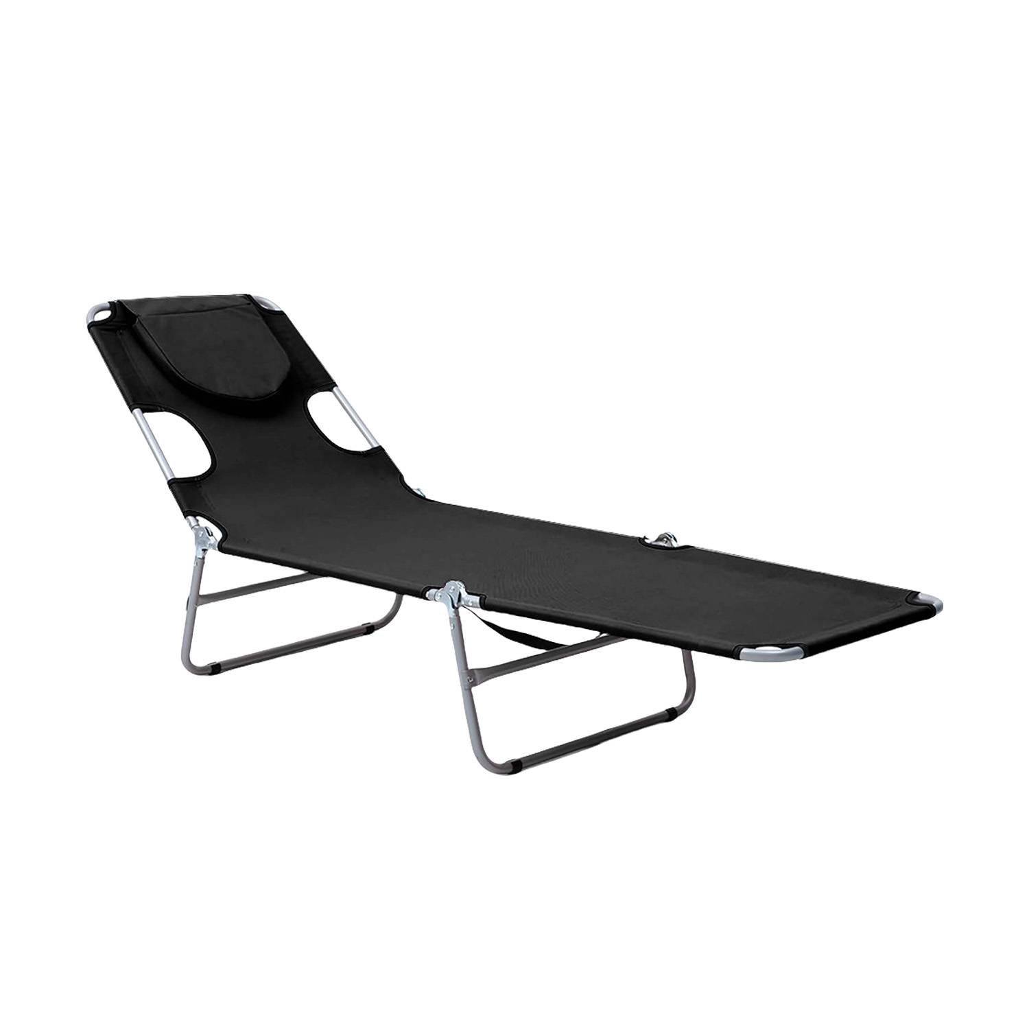 Detachable Tanning Pillow Folding Beach Lounge Chair 4