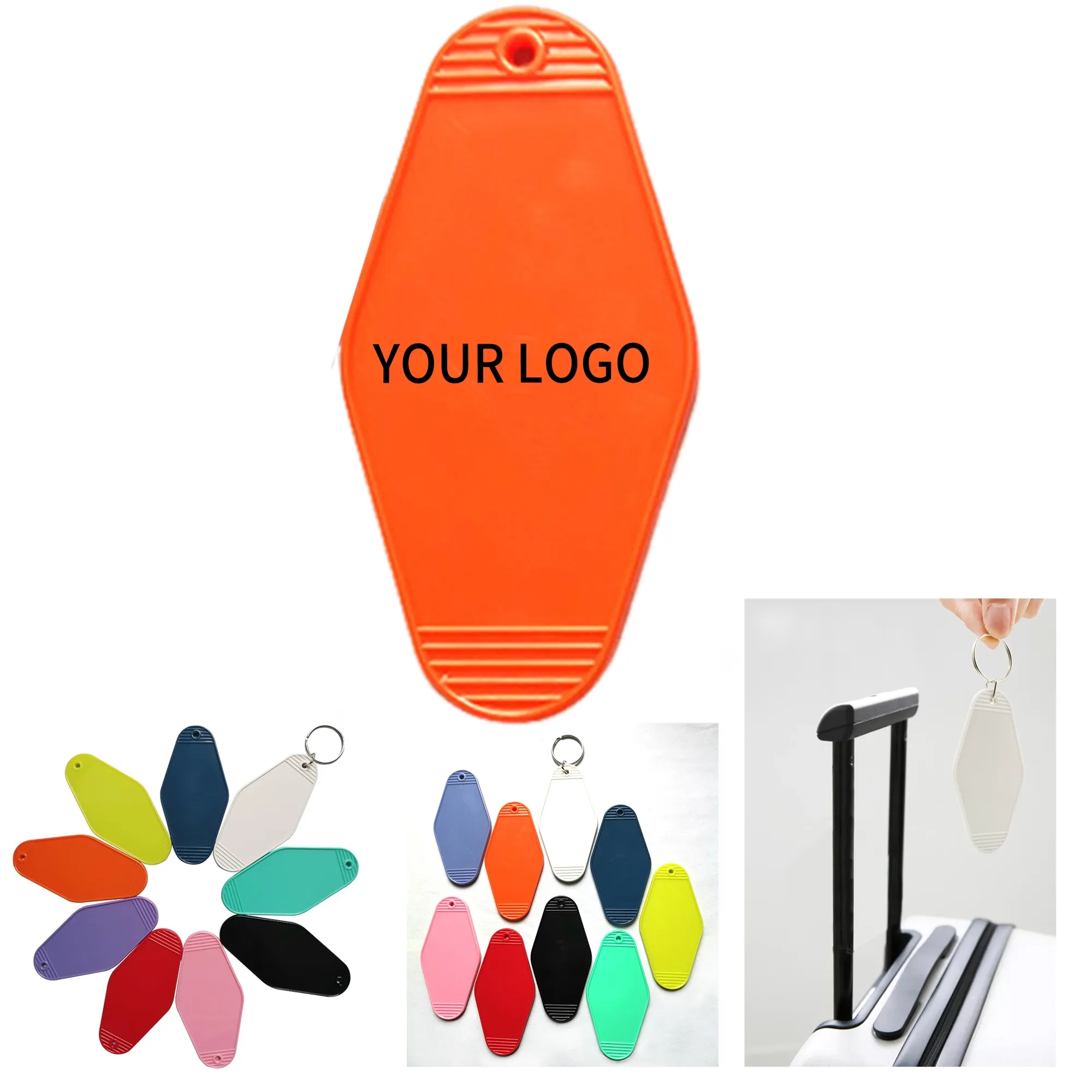 Motel Key Tag 3.54x1.77 Plastic 3