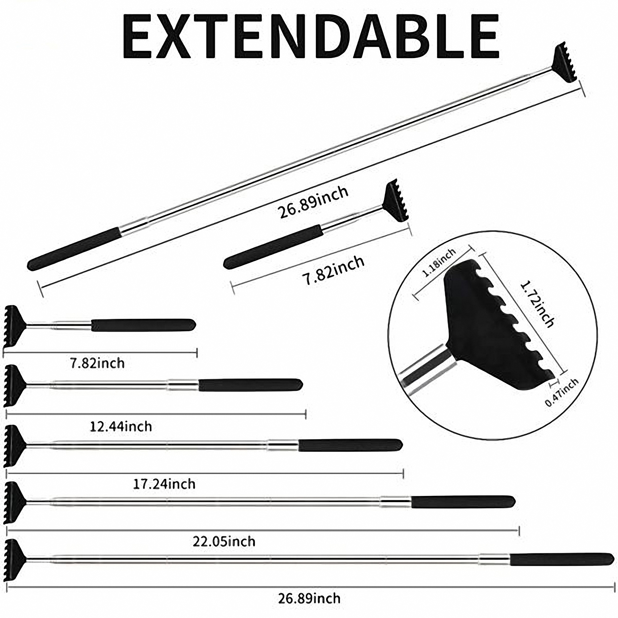 Telescoping Back Scratcher Tool 2