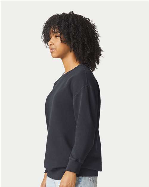 Garment-Dyed Lightweight Fleece Crewneck Sweatshirt