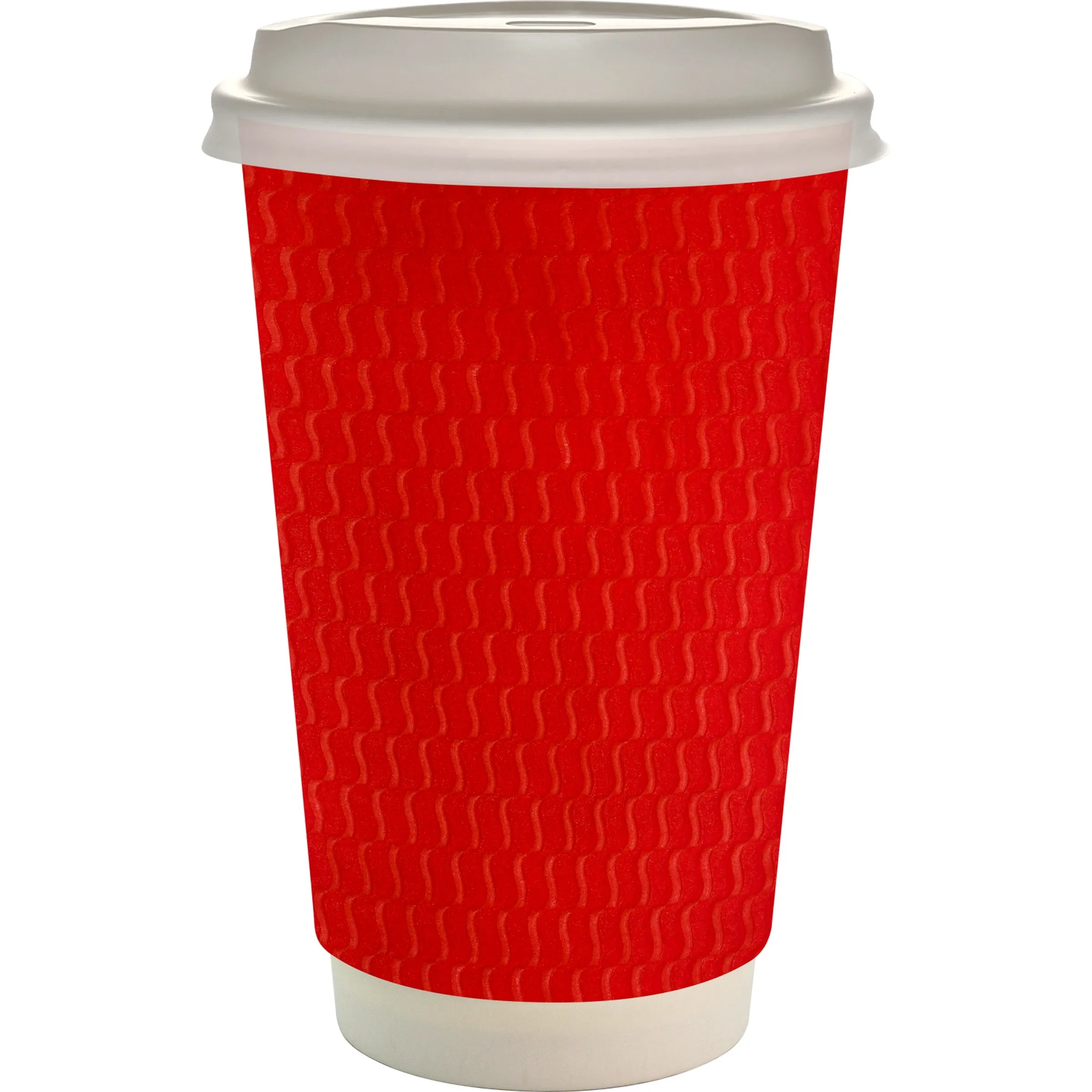 16 oz. Full Color Wave Paper Cup With Lid 19