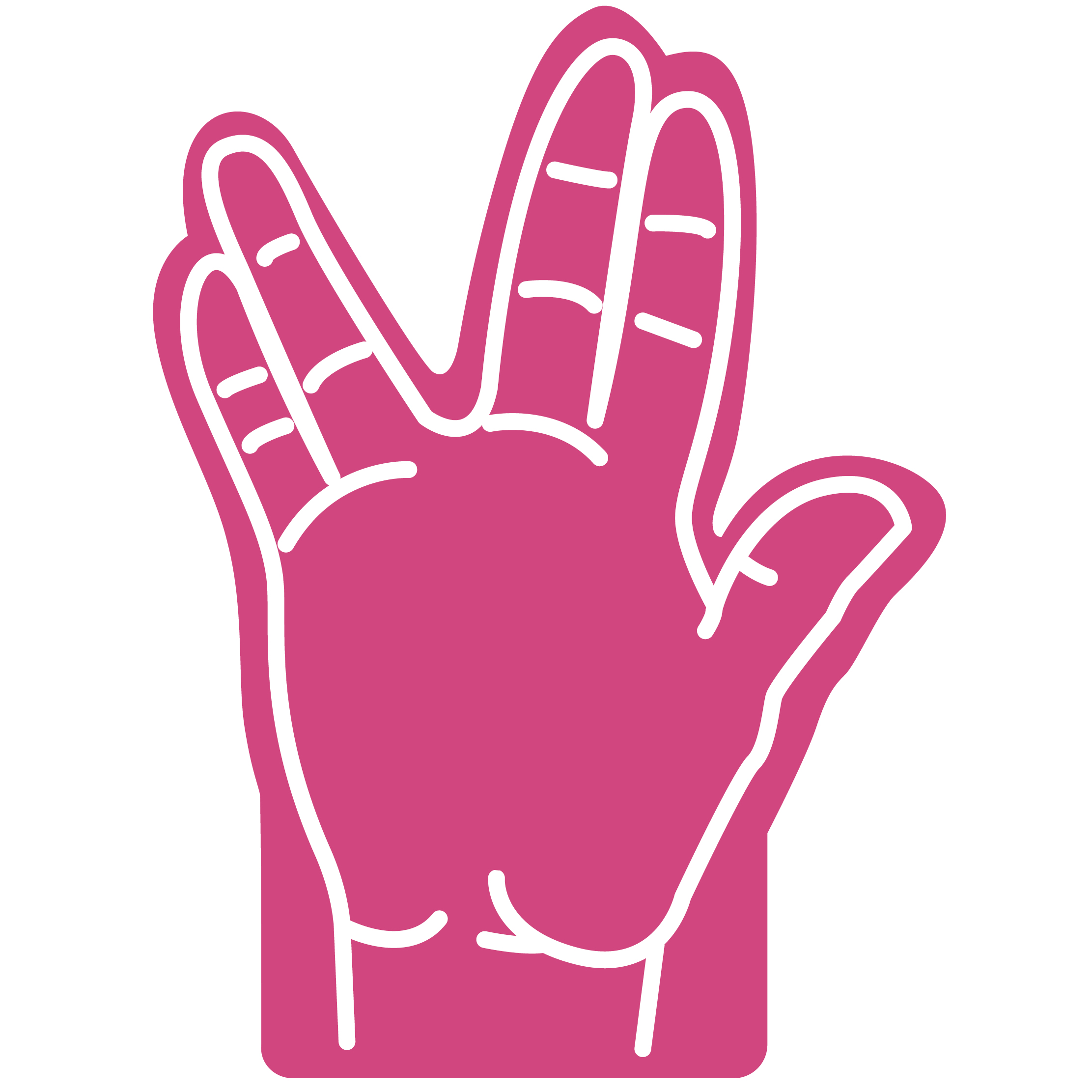 16" Foam Hand 17