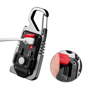 Portable COB LED Light Tool With Integrated Screwdriver Safety Hammer 3