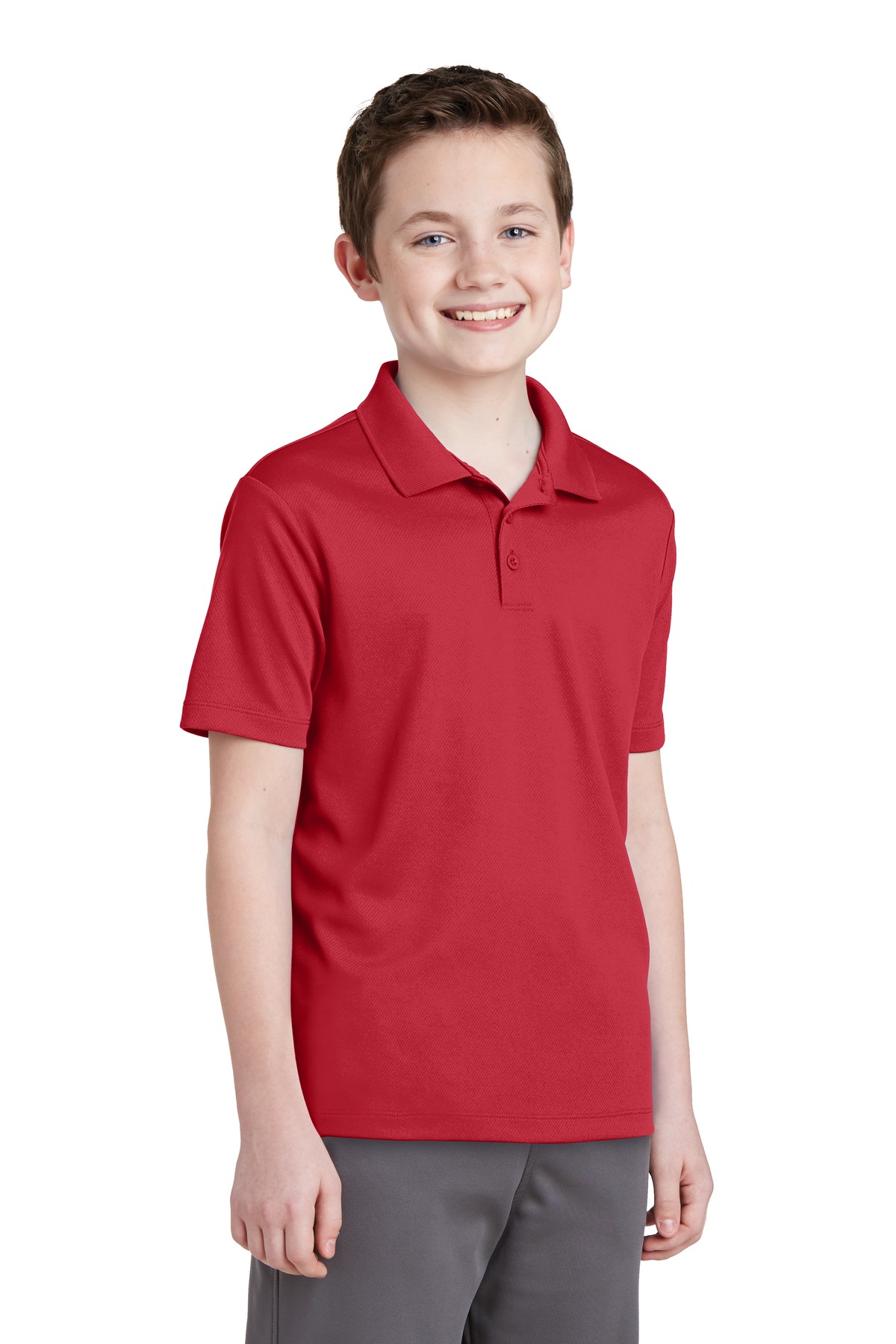 Sport-Tek® Youth PosiCharge RacerMesh Polo 3