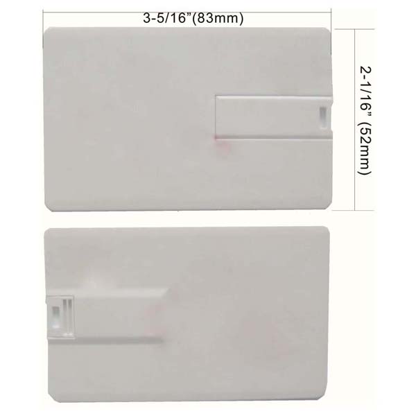 Credit Card Look Swivel USB Flash Drive 8