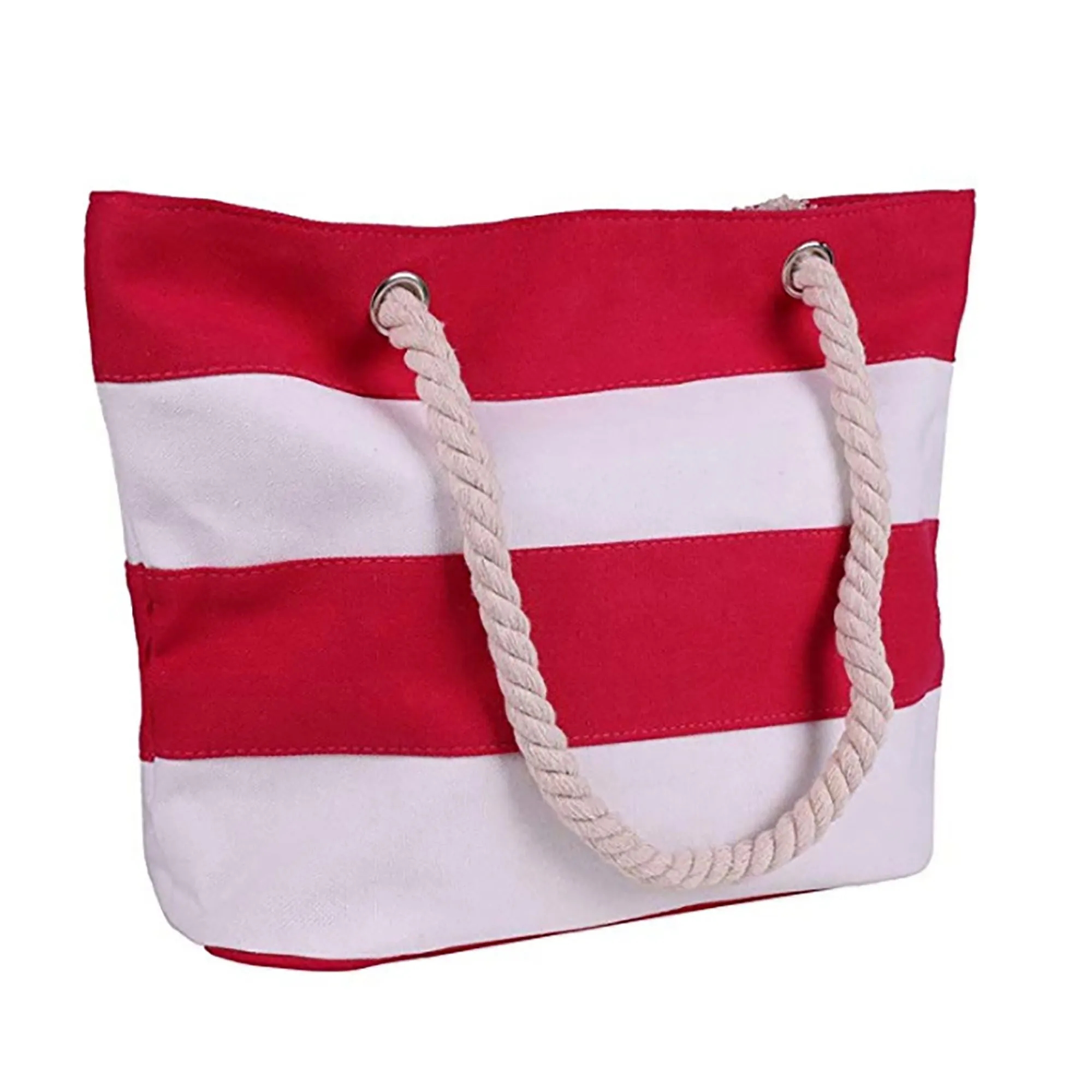 Stripe Canvas Tote Bag, custom tote bag with logo imprint 7