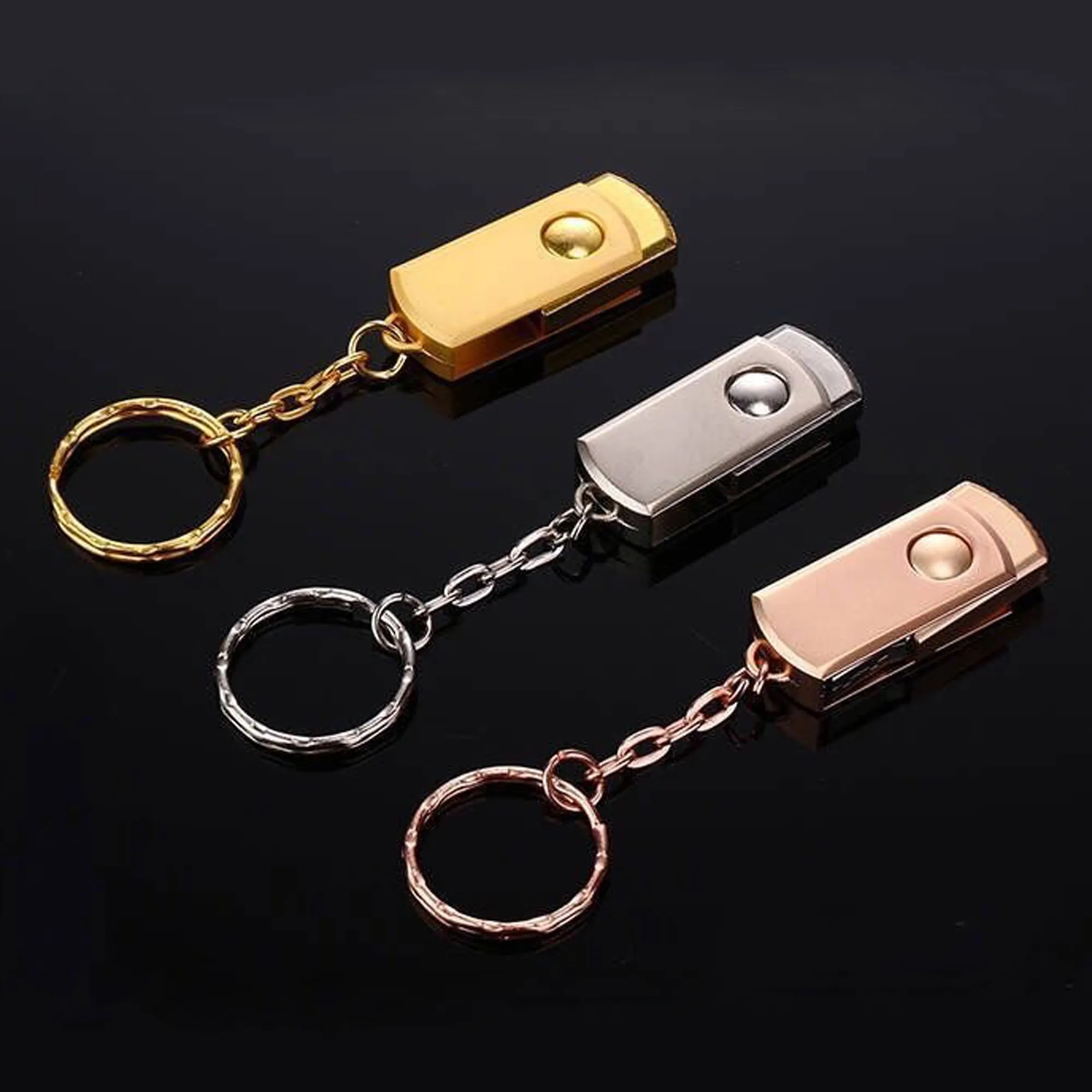 Swivel Usb Flash Drive Key Chain MOQ50pcs 2