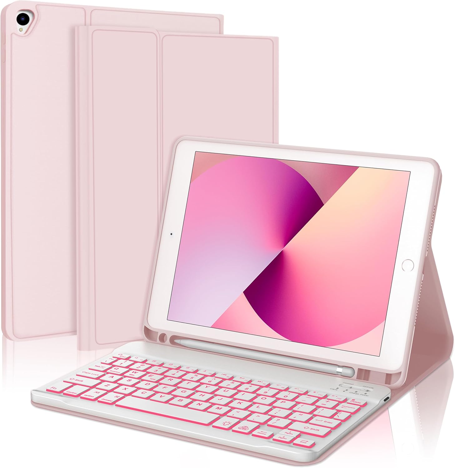 iBank ® Detachable Bluetooth Slim Wireless Keyboard and Soft Back Cover Tablet Case 1