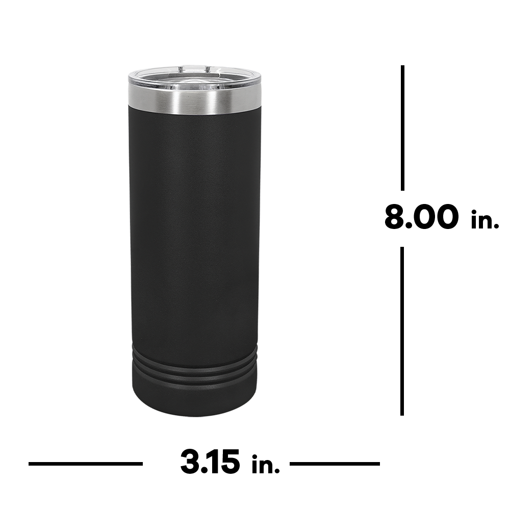 22 oz Skinny Tumbler w/ Slider Lid