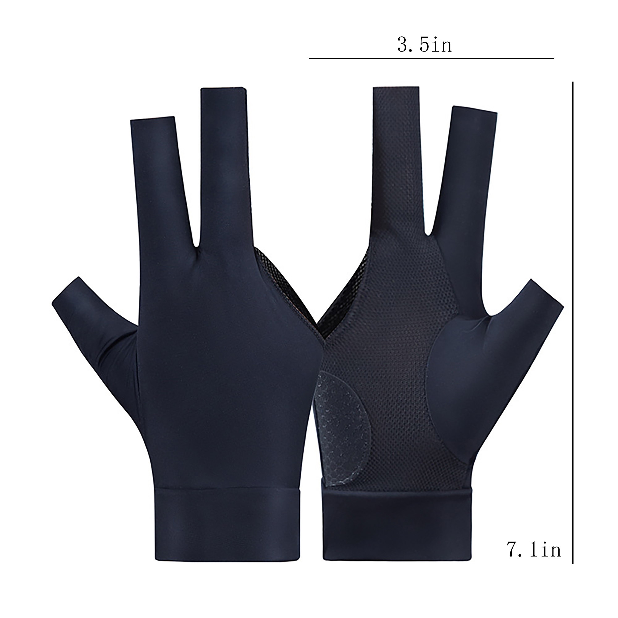 Three-Finger Billiard Glove with Anti-Slip Silicone Palm 6