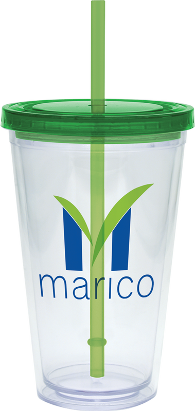 20 oz. Large Carnival Cup - Color Lid and Straw 26