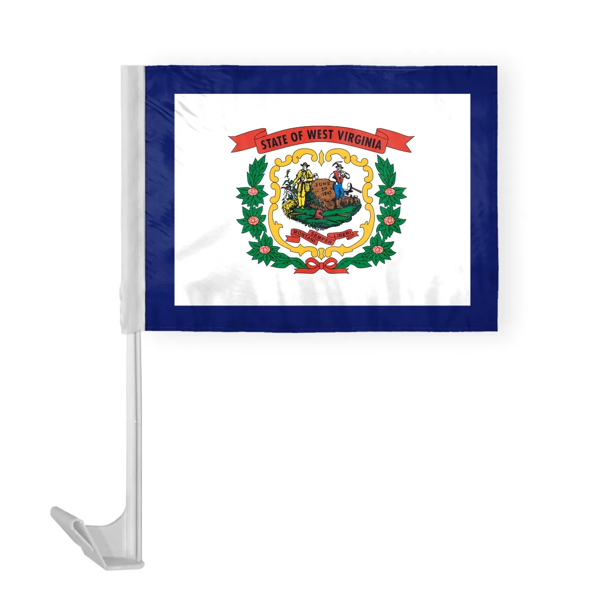 12"x16" & 10.5''x15'' West Virginia Car Flags 1