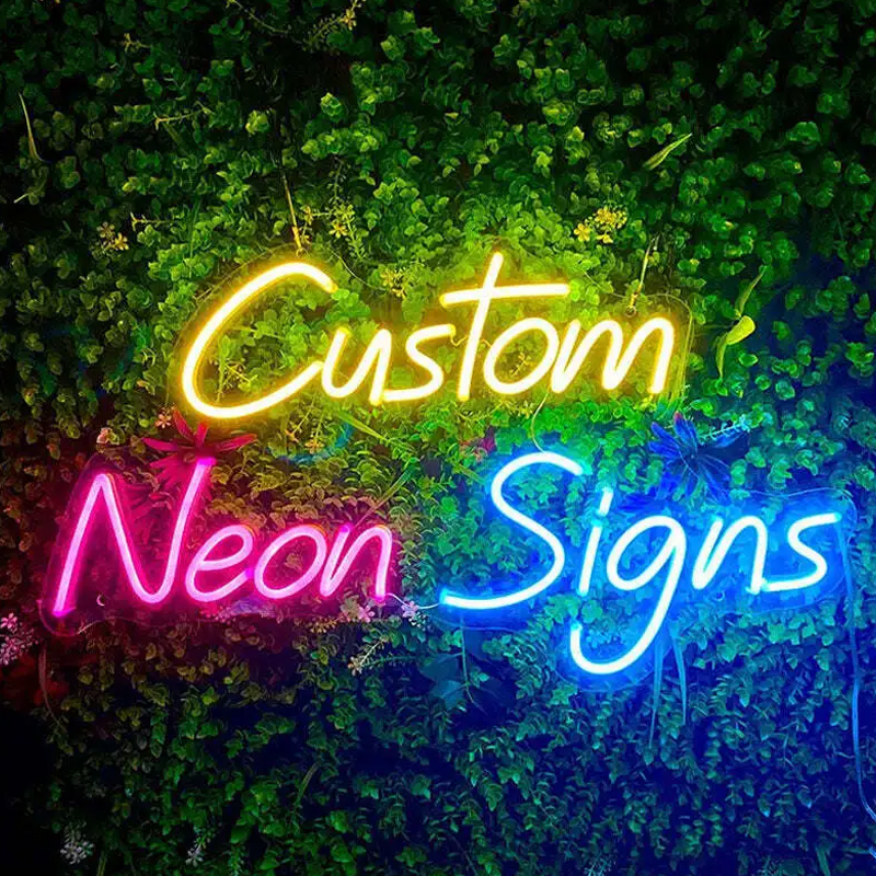 NeonBender Multicolor Custom Neon Sign with Acrylic Backing 16