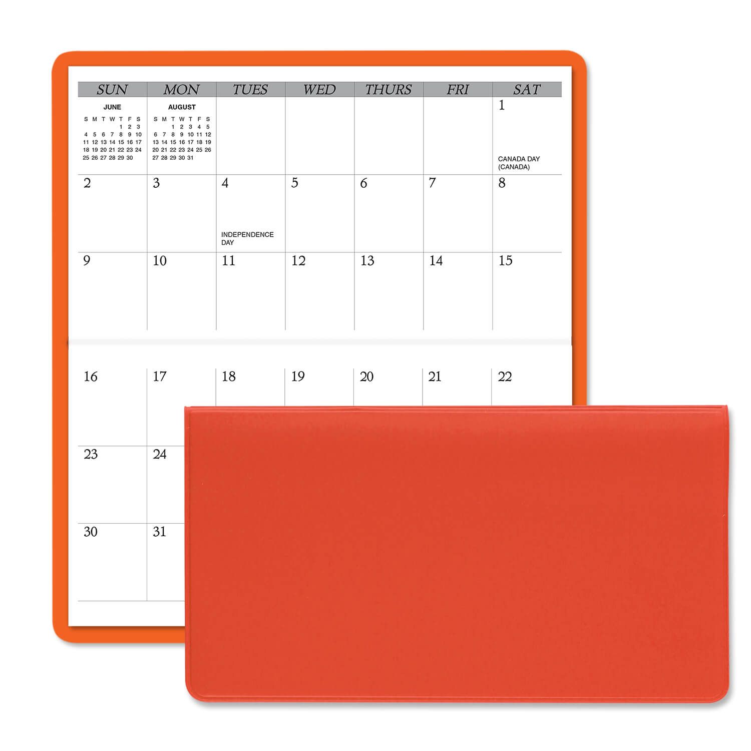 Horizontal Monthly Pocket Planner 12