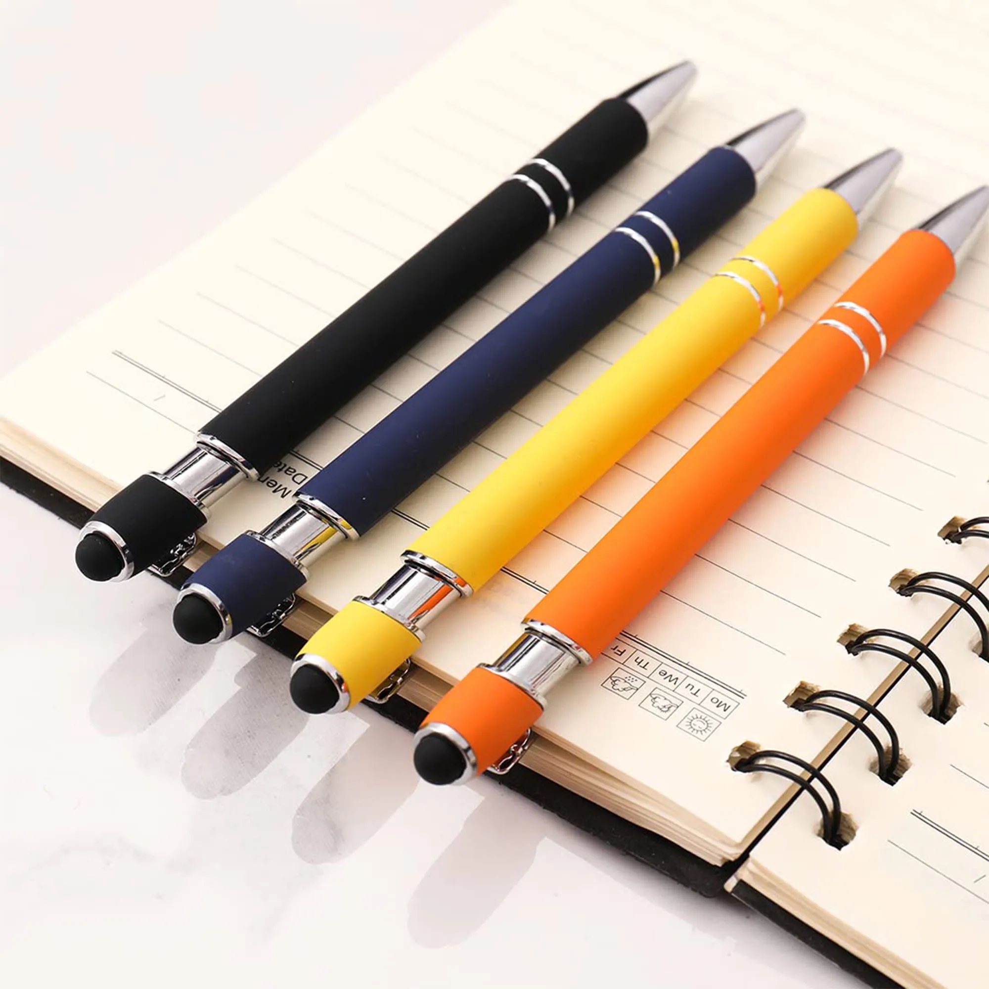 Customizable Aluminum Stylus Ballpoint Pen - 5.5" 2