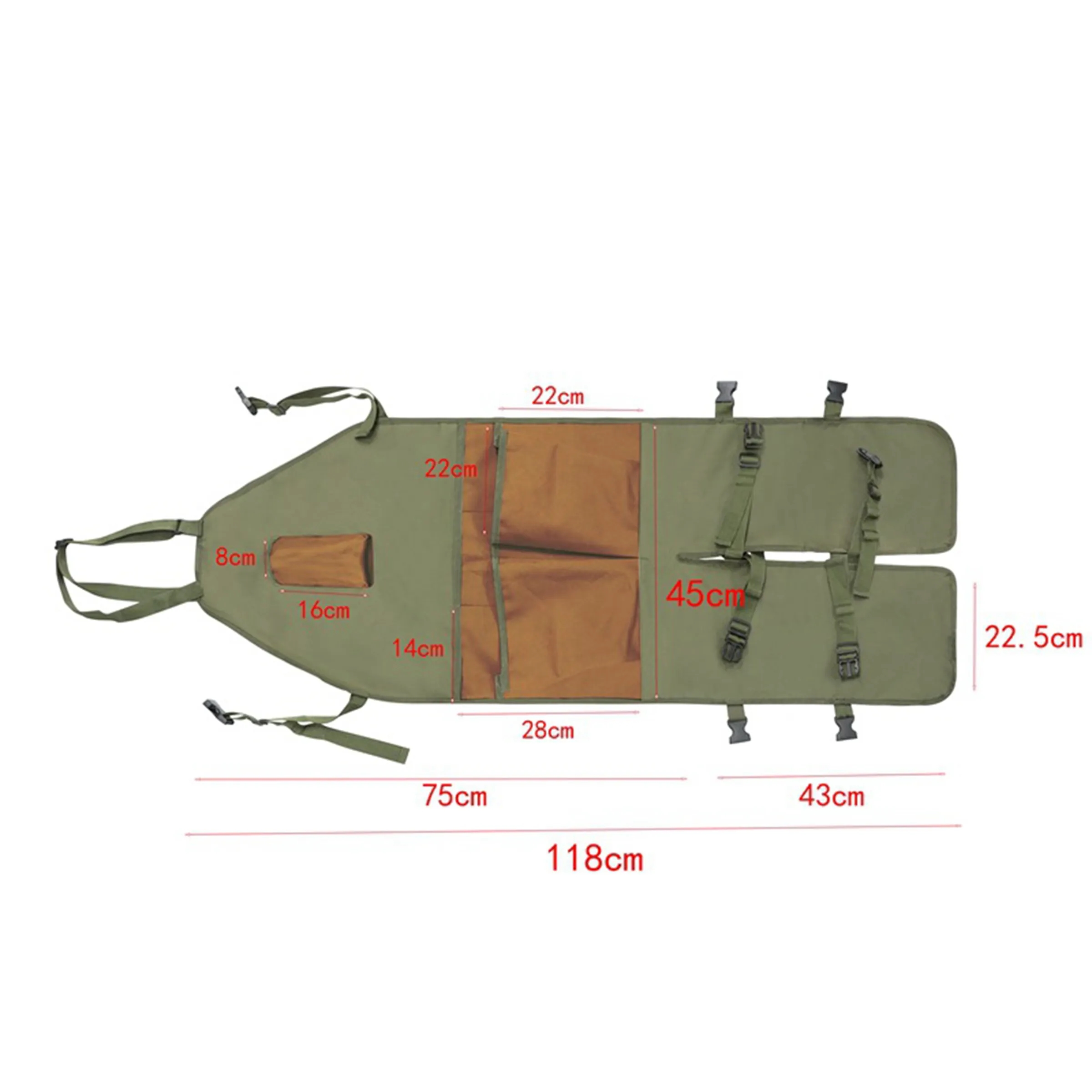 Multi-Pocket Oxford Cloth Gardening Apron and Leg Protection 3
