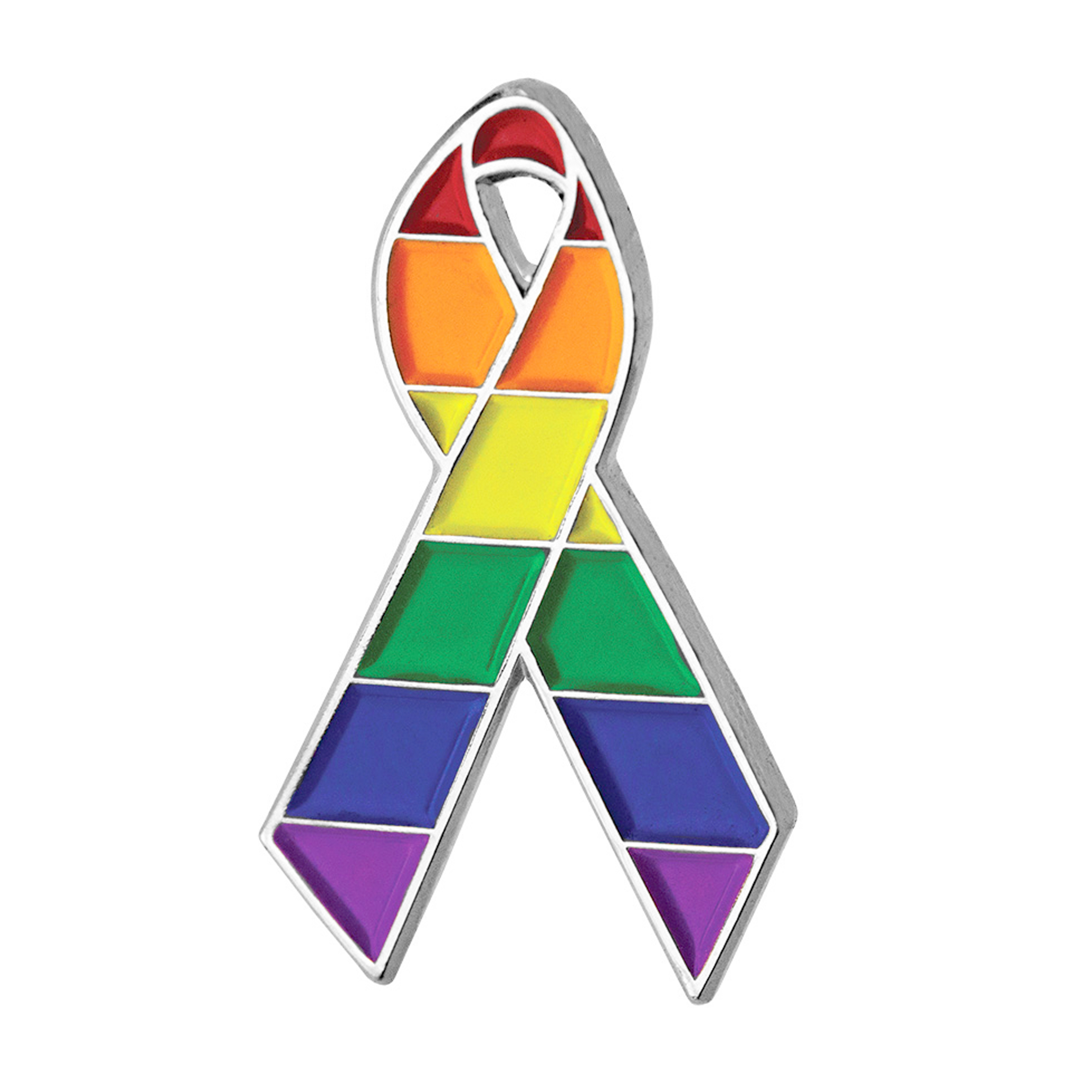Rainbow Pride Awareness Ribbon Lapel Pin 6