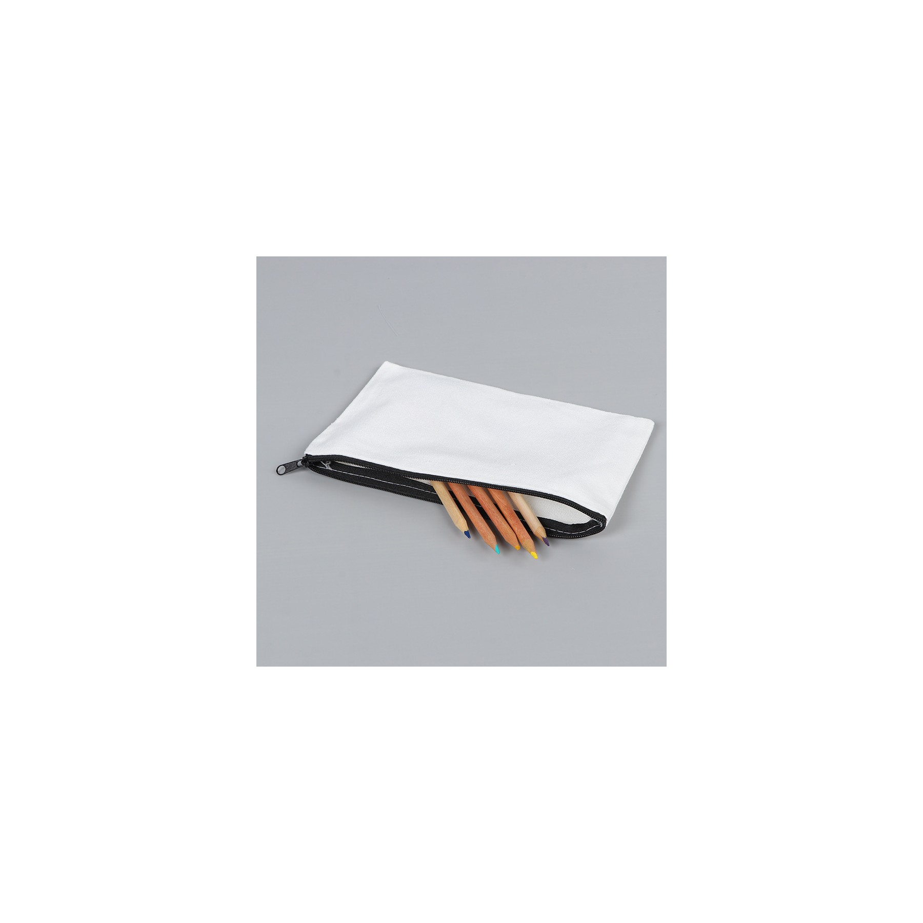 Canvas Zipper Makeup Bag And Pencil Case 2
