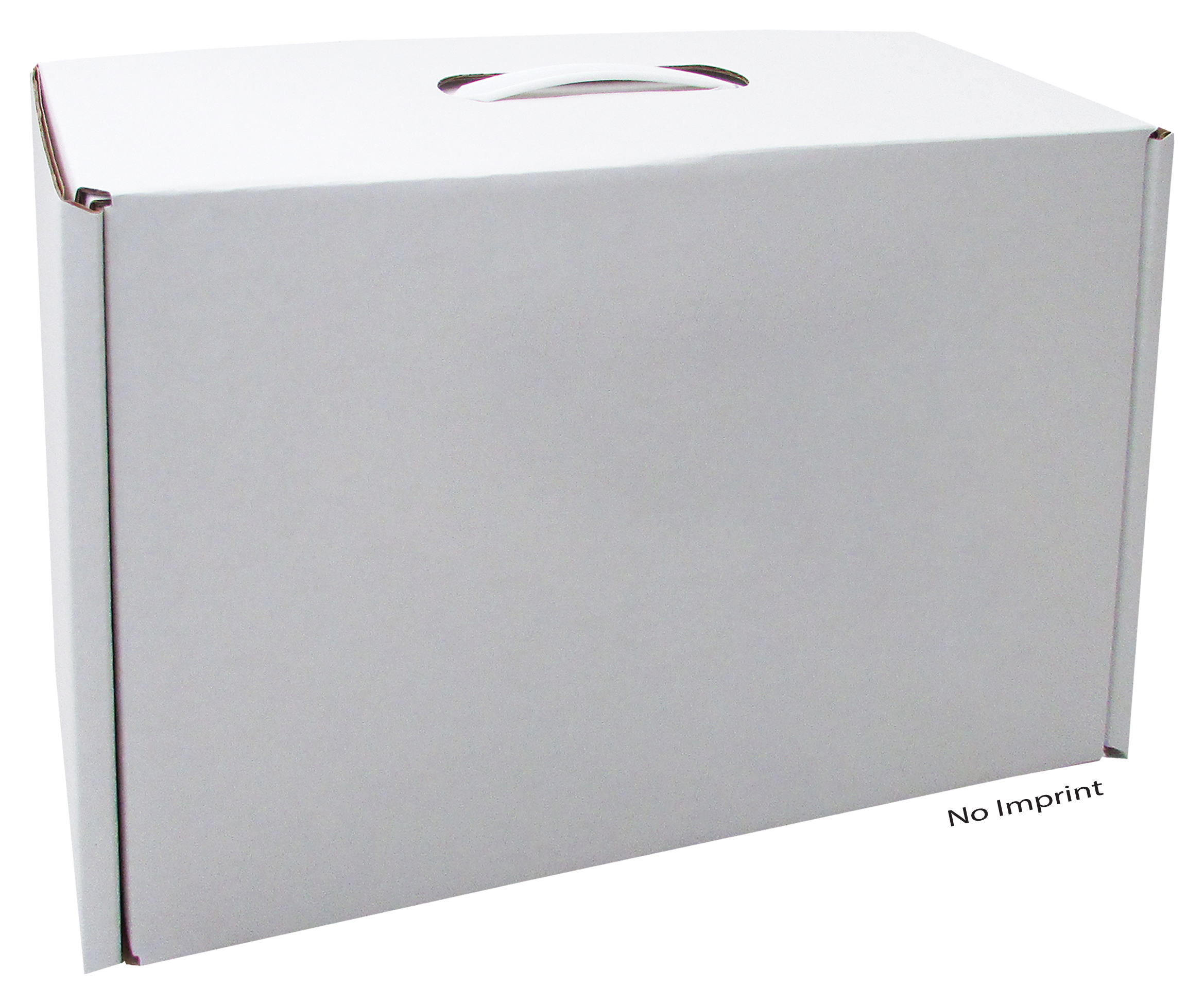 13" x 10" x 4 1/2" - B-Flute Tuck Box with Handle 2