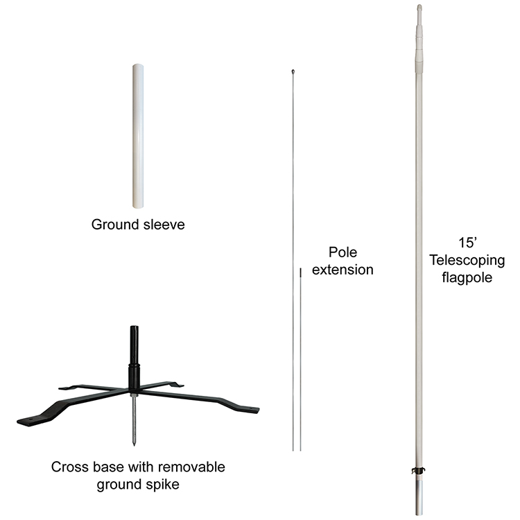 12' Double Sided Teardrop Banner w/ Premium Hardware & Cross Base 6