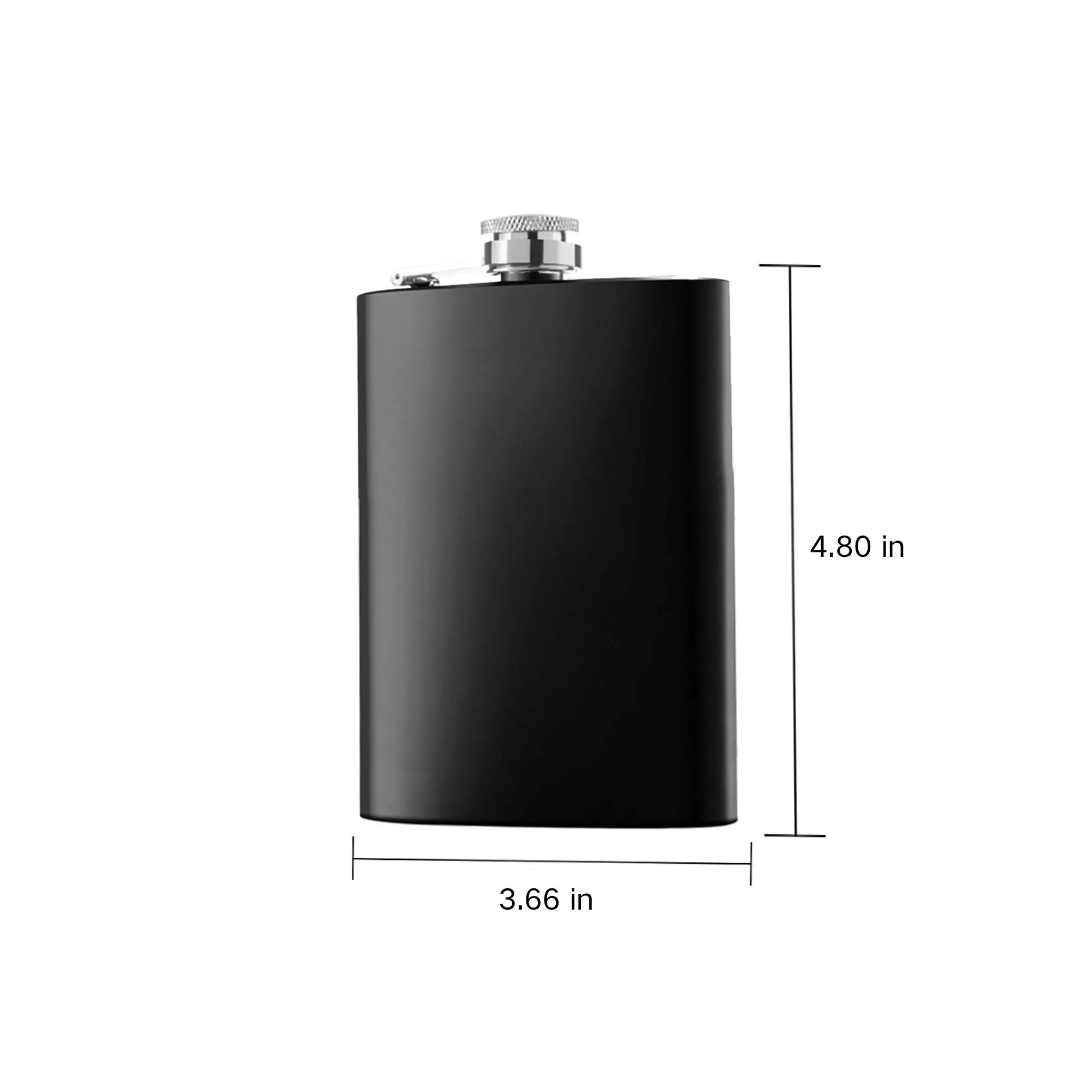 8oz Stainless Steel Portable Flask, custom water bottle with logo imprint 5