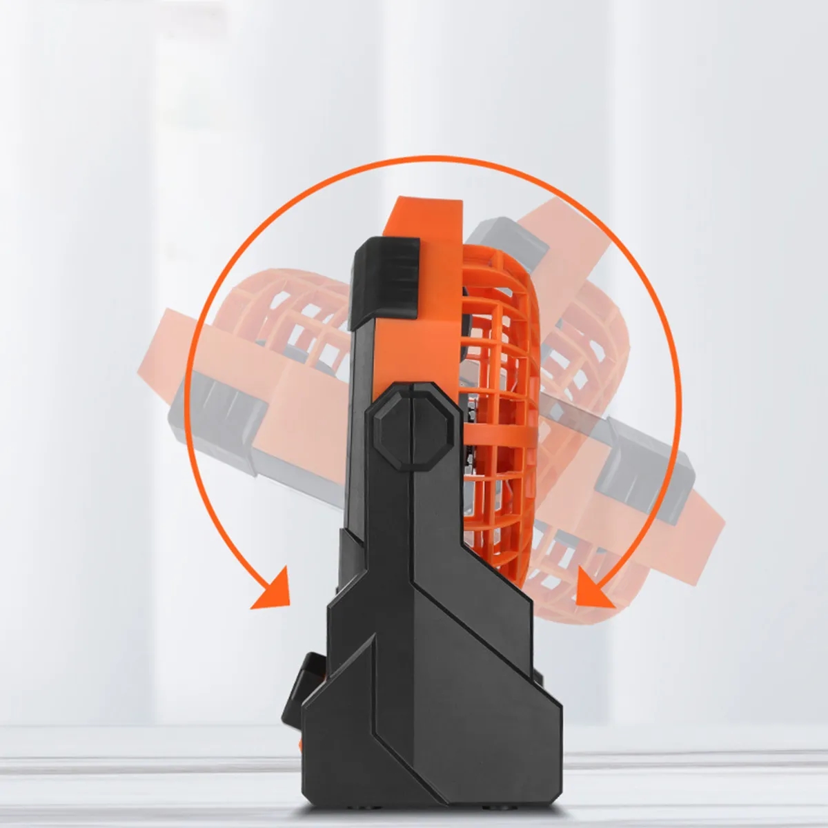 Rechargeable Portable Outdoor Camping Fan With Led Lantern 3