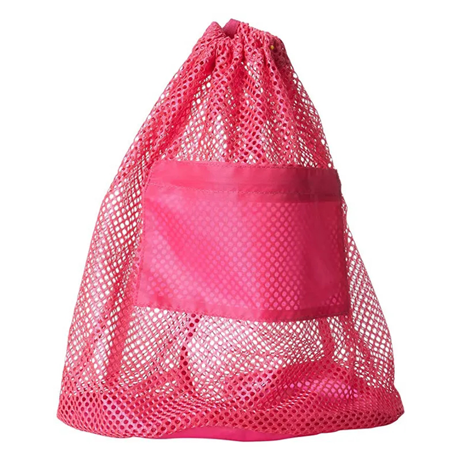 Nylon Mesh Drawstring Gym & SportsBackpack W/ Zipper Pocket 4