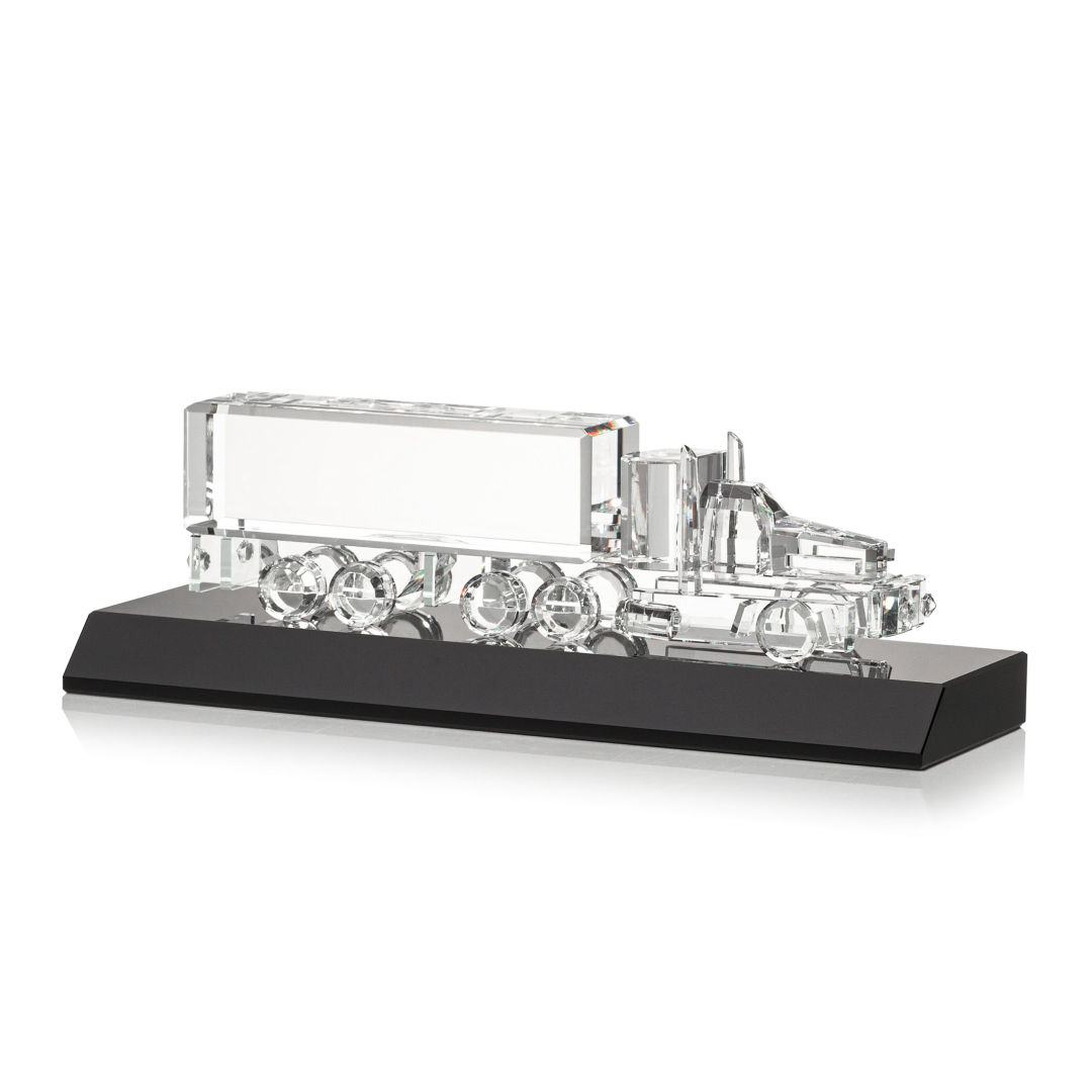 Crystal 18 Wheeler on Base - Black 2