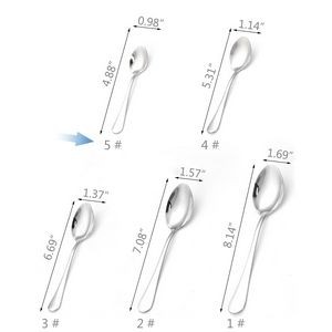 6.41 Inch Serrated Teeth Coffee Dessert Spoon 14