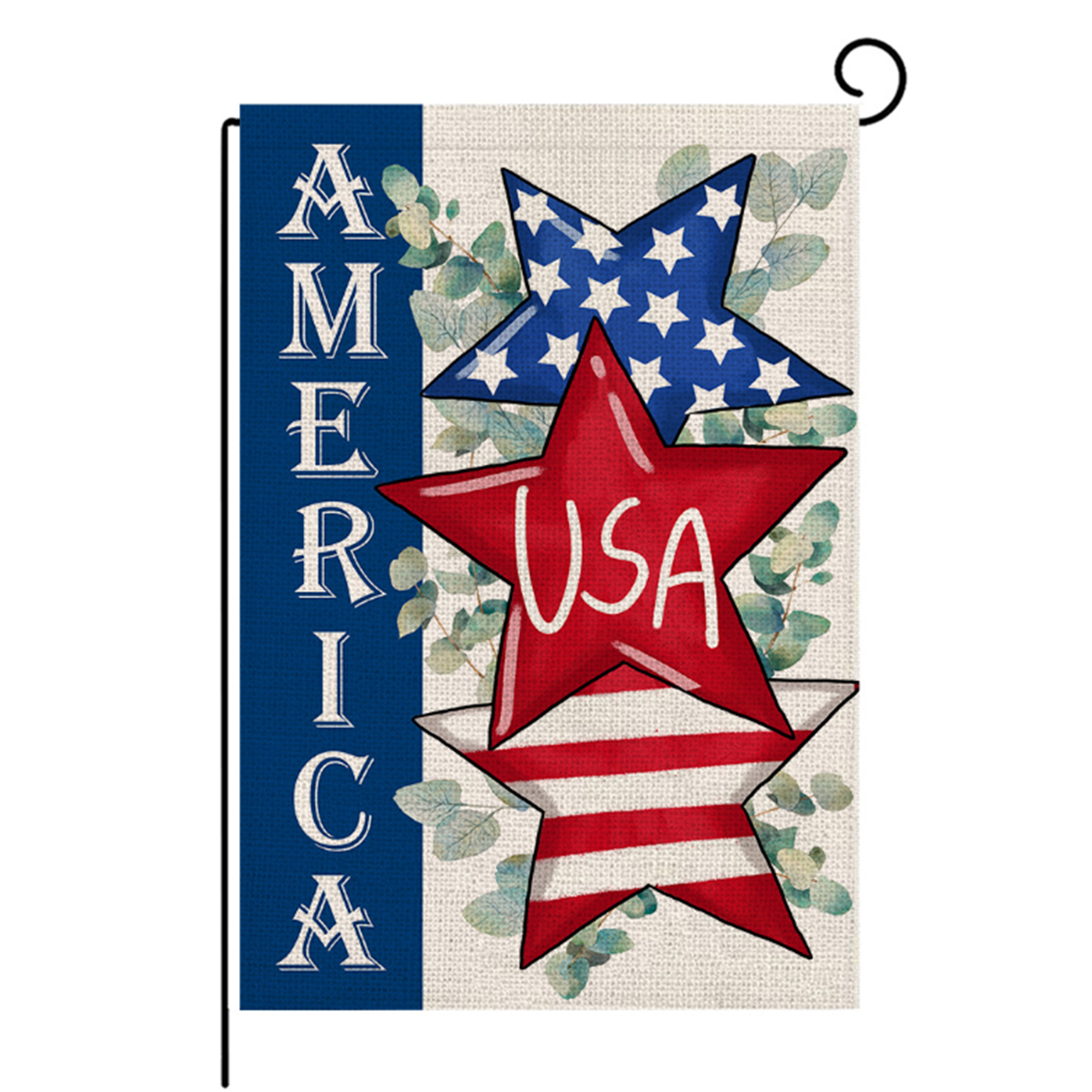 Printed Linen Polyester Decorative Flag 5