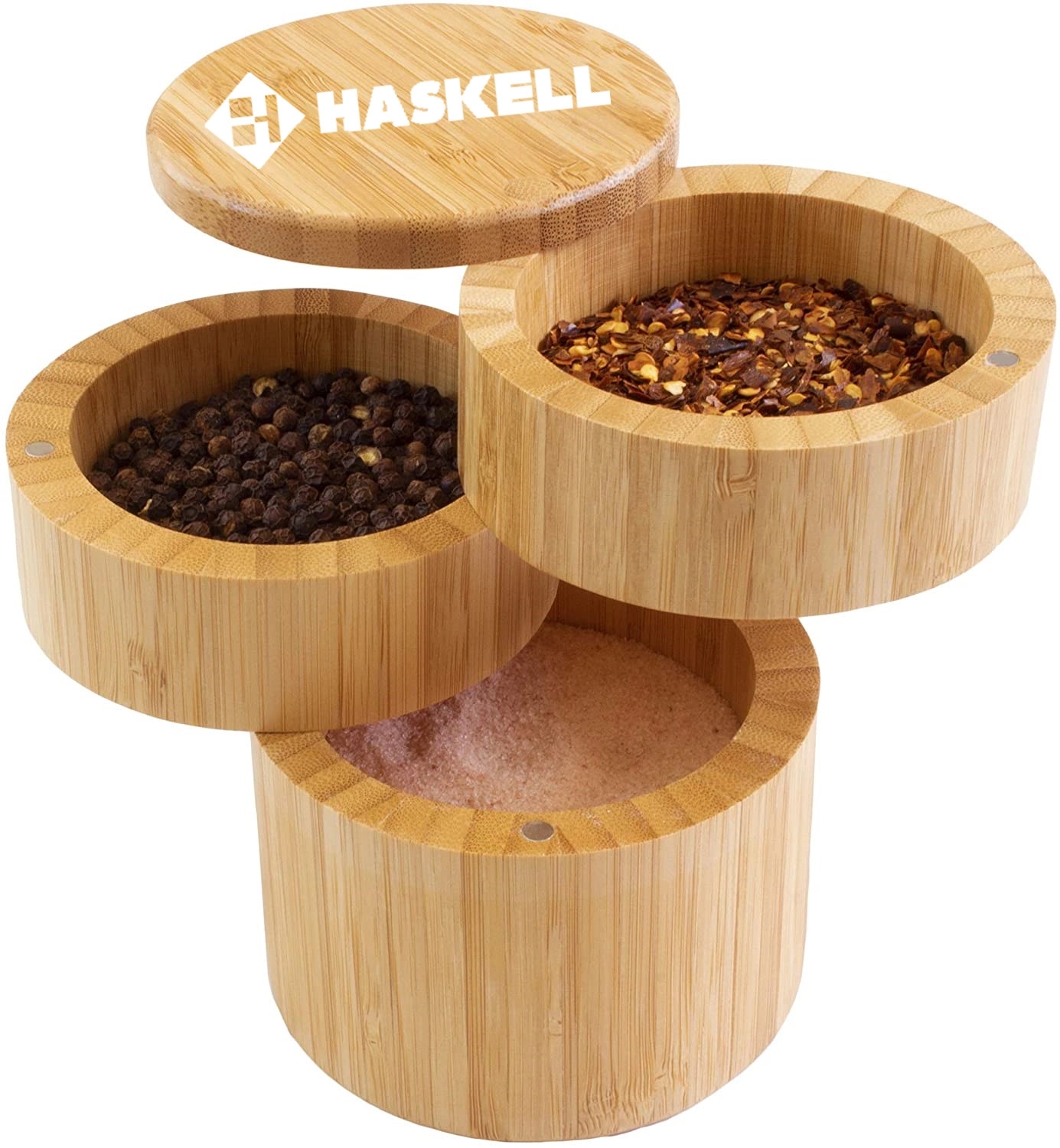 3 Tiers Bamboo Salt Box 3