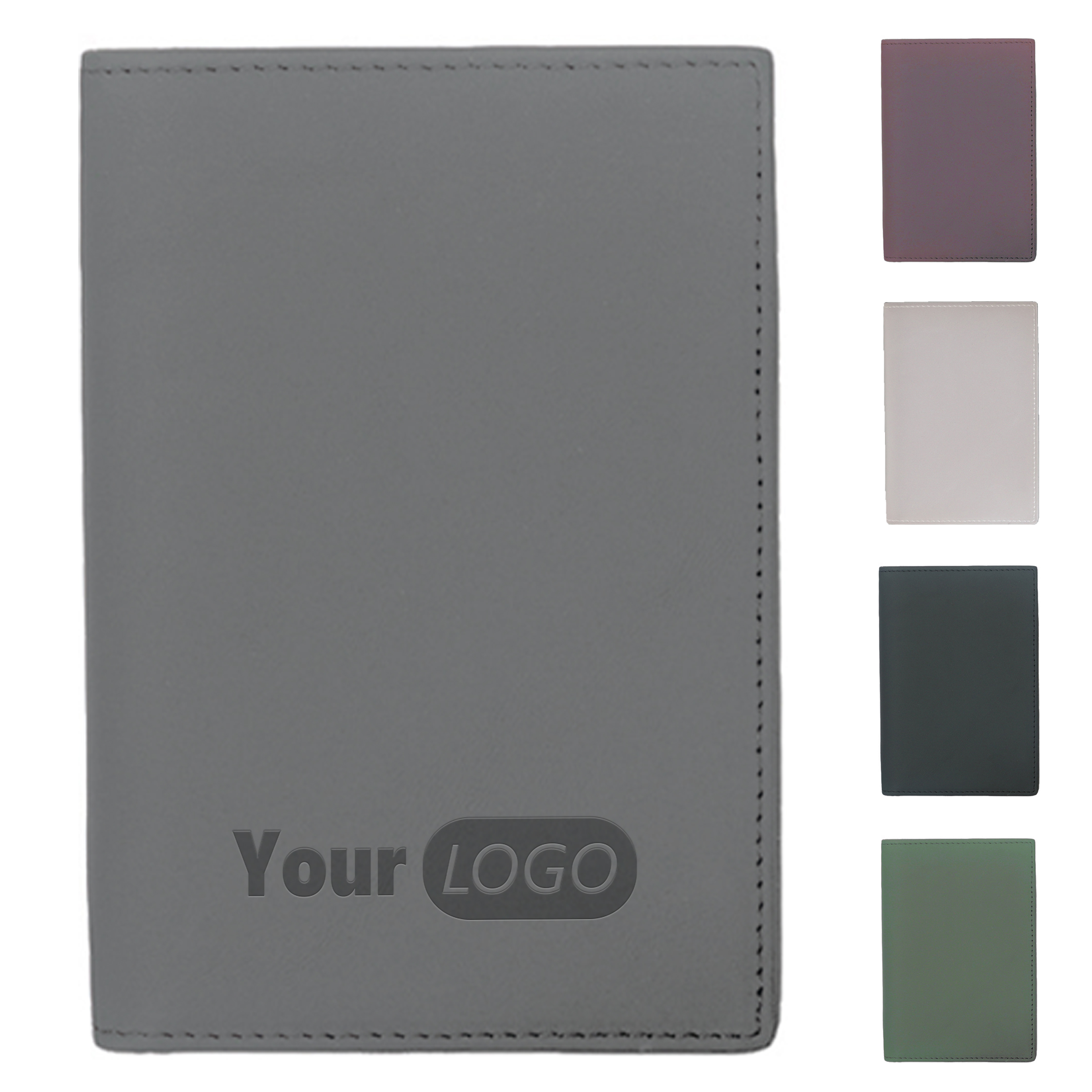 Cowhide Passport Holder Travel Bifold Wallet 2